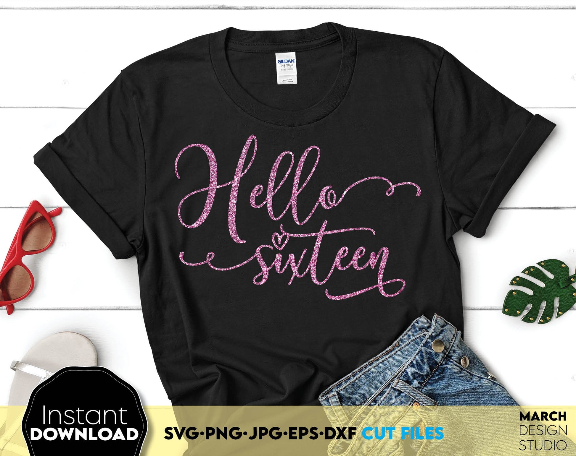 Hello Sixteen Birthday shirt SVG file design you can use them to surprise and delight your loved ones on an important event in life. Best friend Birthday Gift SVG is a great and thoughtful gift for a Birthday party. Compatible with Cricut and other.