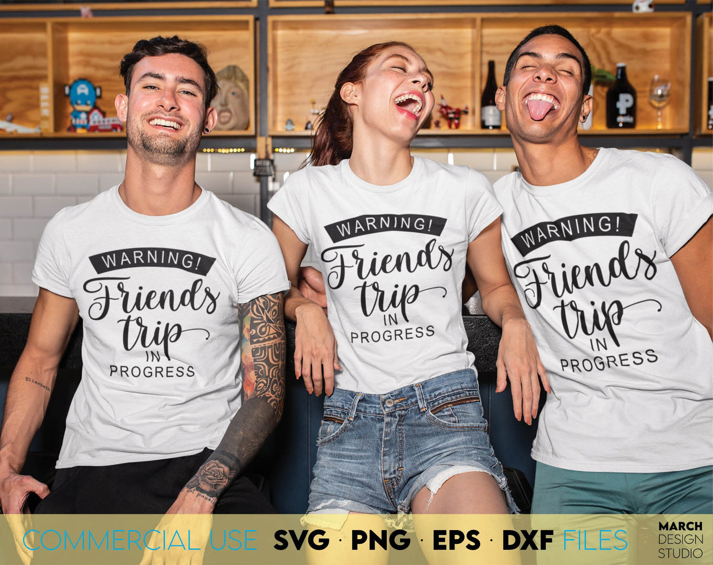 Girls trip, girls weekend or besties matching shirts bundle for girls travel shirts. SVG PNG EPS DXF files included. Compatible with Cricut, Silhouette, sublimation printers or other equipment. Cut from vinyl, use for sublimation or laser cutting.