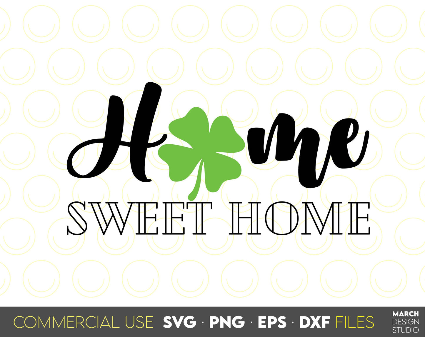 Farmhouse Front Porch Last Name Sign for lucky irish family. SVG PNG DXF EPS files included. Use for cutting from vinyl, sublimation or laser cut projects. Compatible with Cricut, Silhouette equipment. Buy now with discount and enjoy! Home sweet home