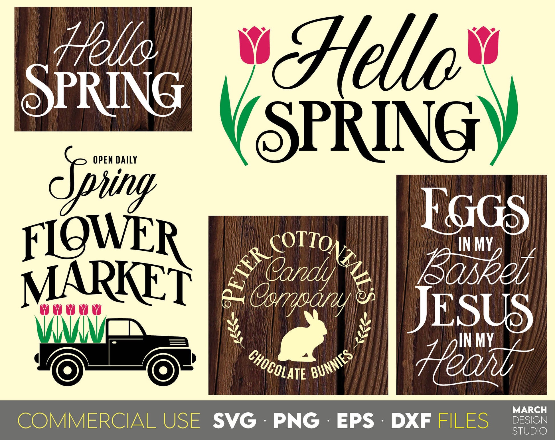 Farmhouse easter bundle for Your easter farmhouse ornaments, signs, decorations. SVG, PNG, EPS, DXF files included. Compatible with Cricut, Silhouette or other machines. Cut from vinyl, use for sublimation or laser cut projects. Buy now and enjoy!