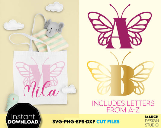 You can use butterfly letters to make gifts for various important events, like - Christmas, Birthdays, etc. Compatible with Cricut, Silhouette and Glowforge equipment. Cut from vinyl, use for sublimation or laser cut projects. Buy now, enjoy!