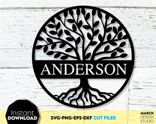 Split Family Reunion Tree for Your Gift ideas or home decoration. SVG PNG JPG EPS DXF files included. Compatible with Cricut, Silhouette or other equipment. Cut from vinyl, use for printing, sublimation or laser cut, grave projects. Buy now, enjoy!