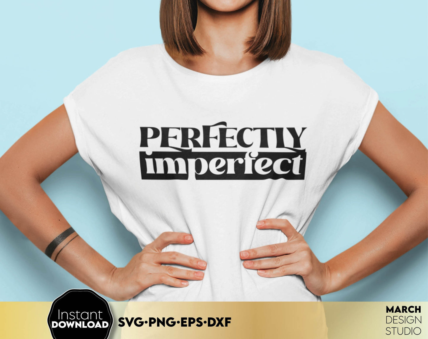 Perfect Imperfect design for a shirt or other gift of your choice for your loved ones. SVG, PNG, EPS, DXF file formats allow this design to be used for a variety of your projects. Compatible with Cricut, Silhouette, Glowforge machines.