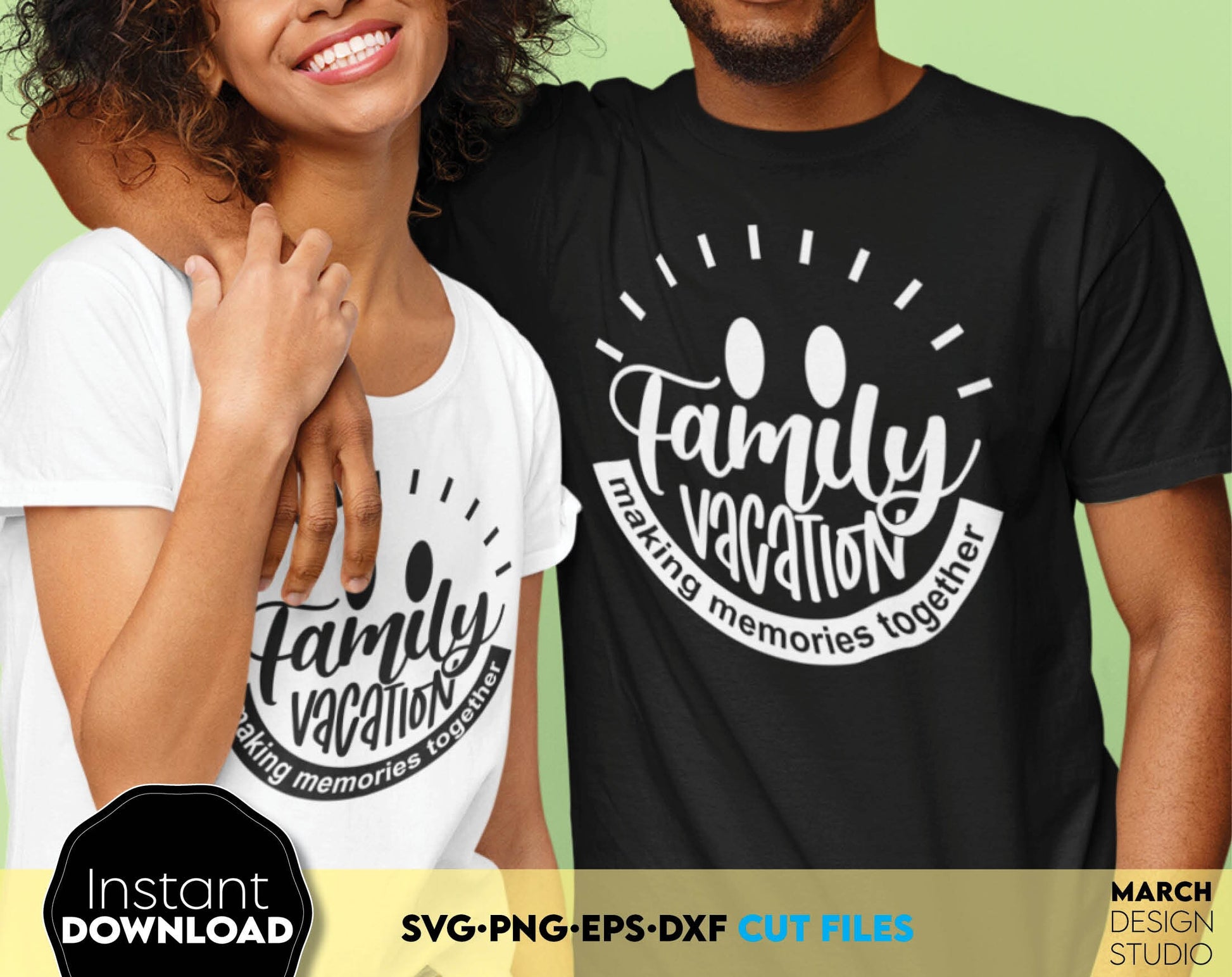 Family Vacation Shirts Design for Your amazing Summer Trip. Make Memories Together with Matching Shirts For All Your Family. SVG, DXF, EPS and PNG files included. Compatible with Cricut, Silhouette or other equipment. Buy now for a good price, enjoy!