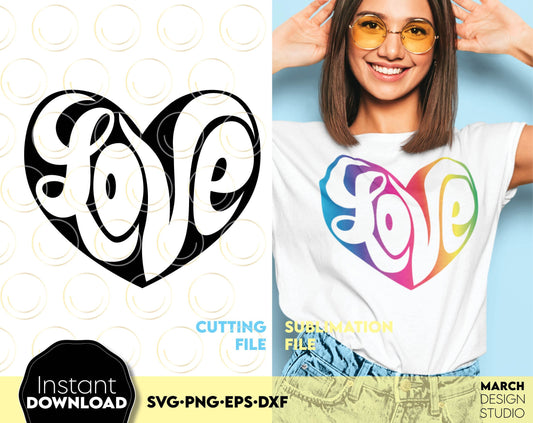 These Boho Heart Love sublimation design you can use them to surprise your loved ones with beautiful gifts. 
You can use these files to make gifts for various important events - birthday, mothers day. Compatible with Cricut, Silhouette as ell. Enjoy!