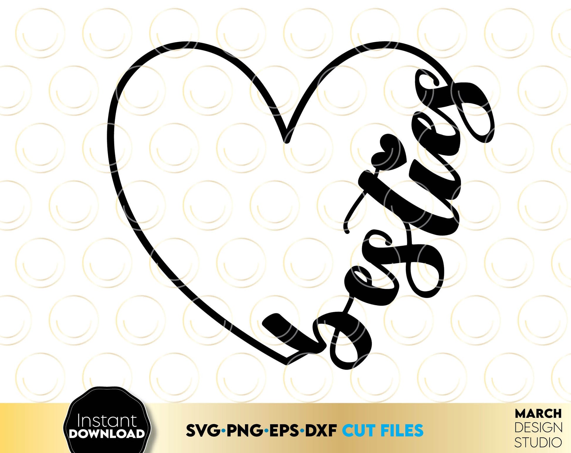 Gift for Besties matching shirts design. Files are compatible with Cricut, Silhouette and Glowforge machines. Cut from vinyl, use for sublimation as well. Besties Heart files - SVG, PNG, EPS, DXF files included. Buy now for a great price and enjoy!