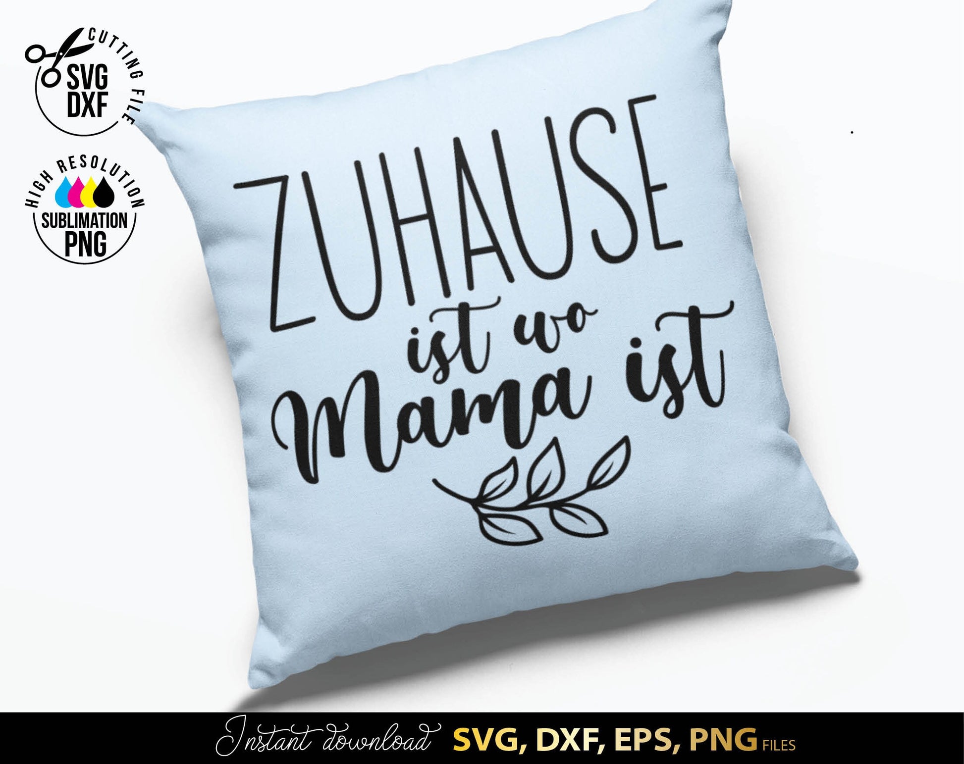 German Mama Plotter File SVG | Liebling Heart SVG | Die Beste Mama SVG | Cricut Silhouette Download Plotting Bundle | Alles Liebe Muttertag