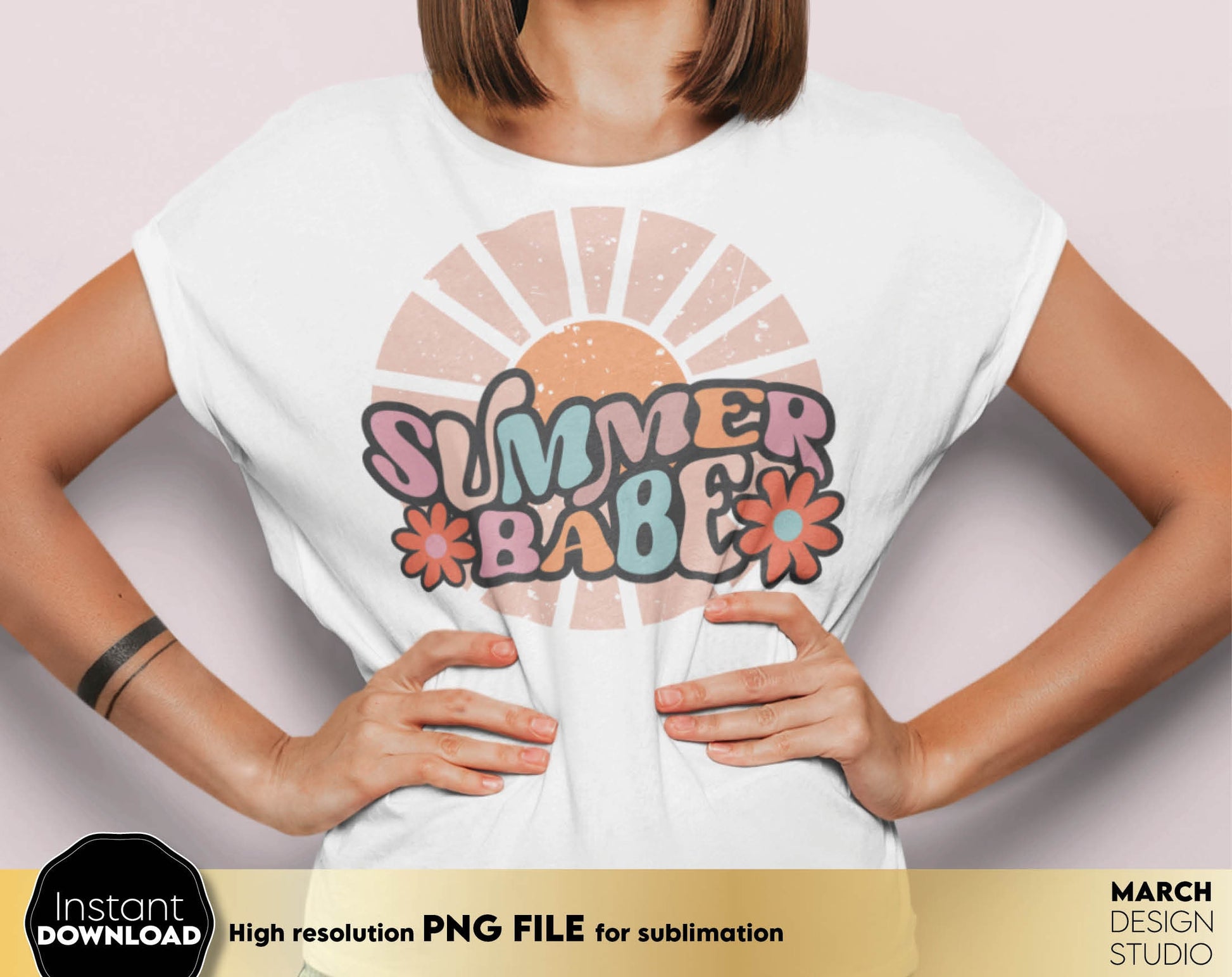 Colorful and cheerful design for your summer vacation shirt. PNG file included for your sublimation projects. Buy now and enjoy!