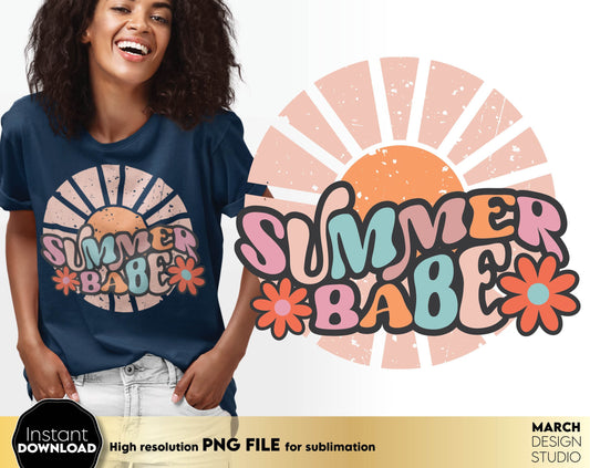 Colorful and cheerful design for your summer vacation shirt. PNG file included for your sublimation projects. Buy now and enjoy!