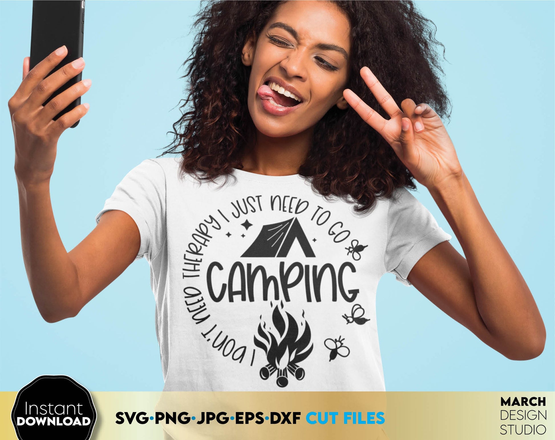 These Camping design for Your Summer camping family trip - is a great and thoughtful for a family Vacay.
Use designs for making matching family trip shirts, tumblers or others with Cricut, Silhouette or Glowforge equipment. Buy now and enjoy!