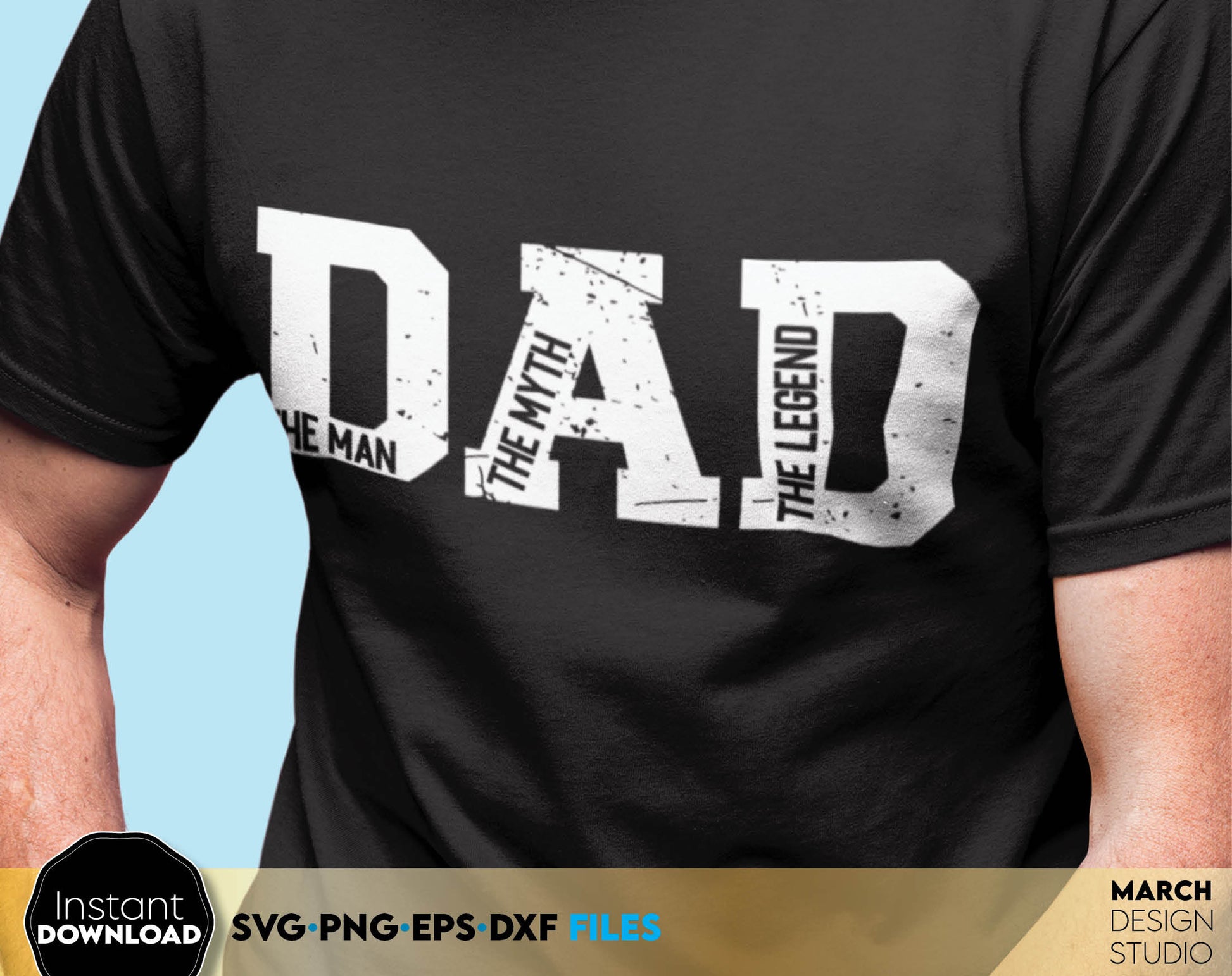 Fathers Day design for a great gift for your Dad. Use SVG, DXF, EPS or PNG files formats to make Fathers Day or Dad birthday gifts. Put the design on a cup, shirt or apron for your best dad in the world! Compatible with Cricut use for sublimation too