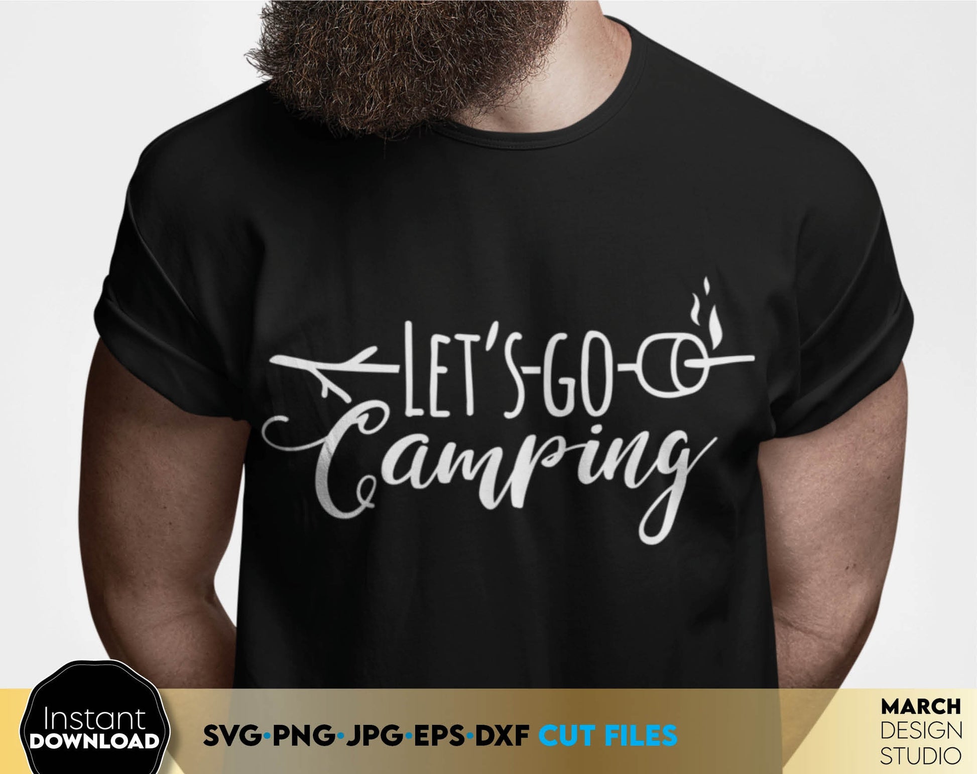 Camping life designs bundle. For original and matching shirts for your family or friends trip to camping. Compatible with Cricut, Silhouette or other machines. Cut from vinyl or use for sublimation projects. Buy now for a good price and enjoy!