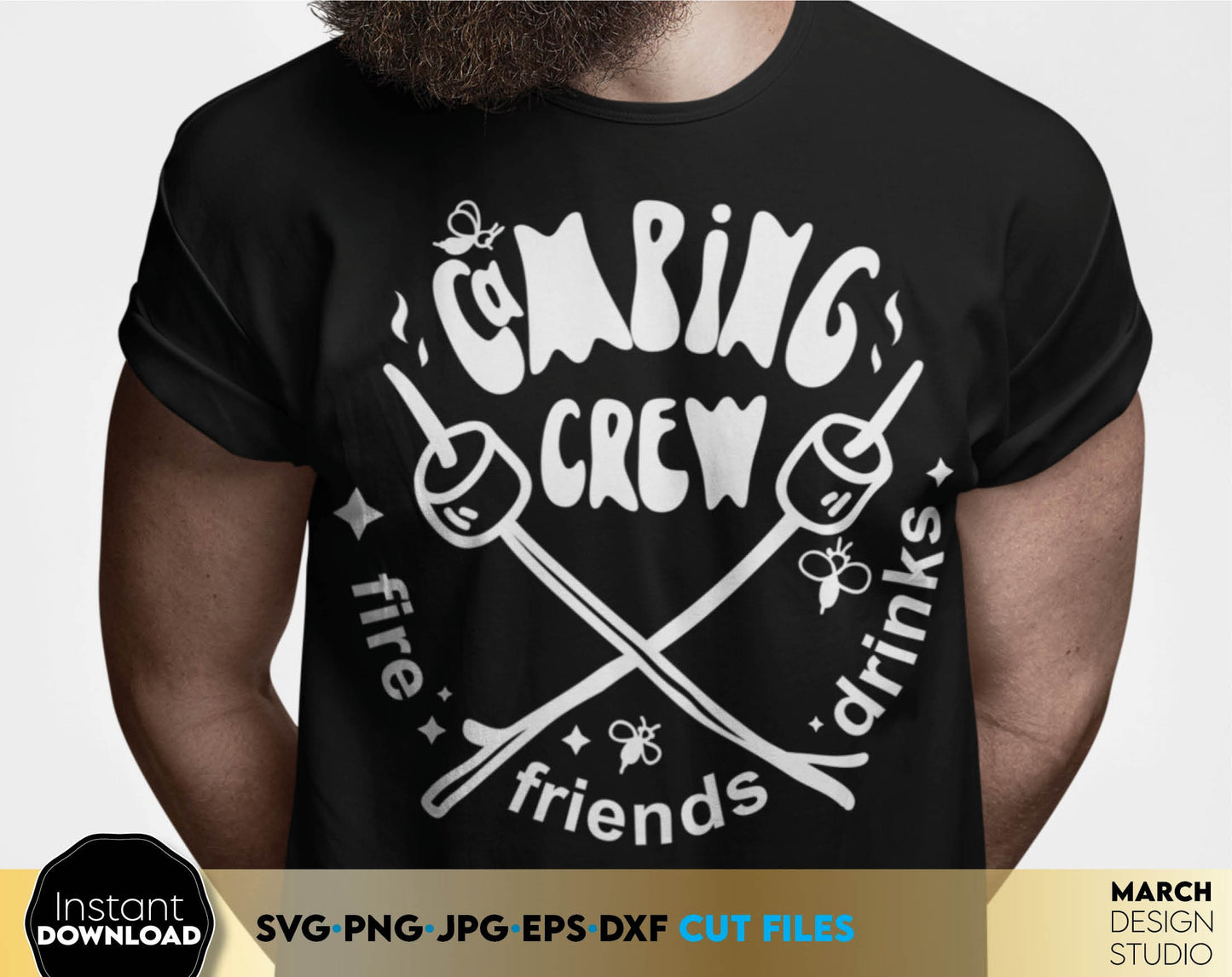 With love, I have made these Camping Crew design for Your Summer family trip - is a great and thoughtful for a family Vacay shirts. Use designs for matching family trip shirts, tumblers or others with Cricut, Silhouette or Glowforge equipment.