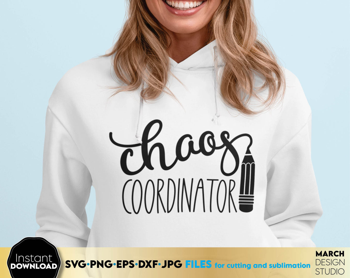 With love, I have made these Chaos Coordinator and Chaos Creator Shirts designs and hope You can use them to surprise and delight your teachers. Files are compatible with Cricut, Silhouette or other equipment. Buy now for a good price and enjoy!