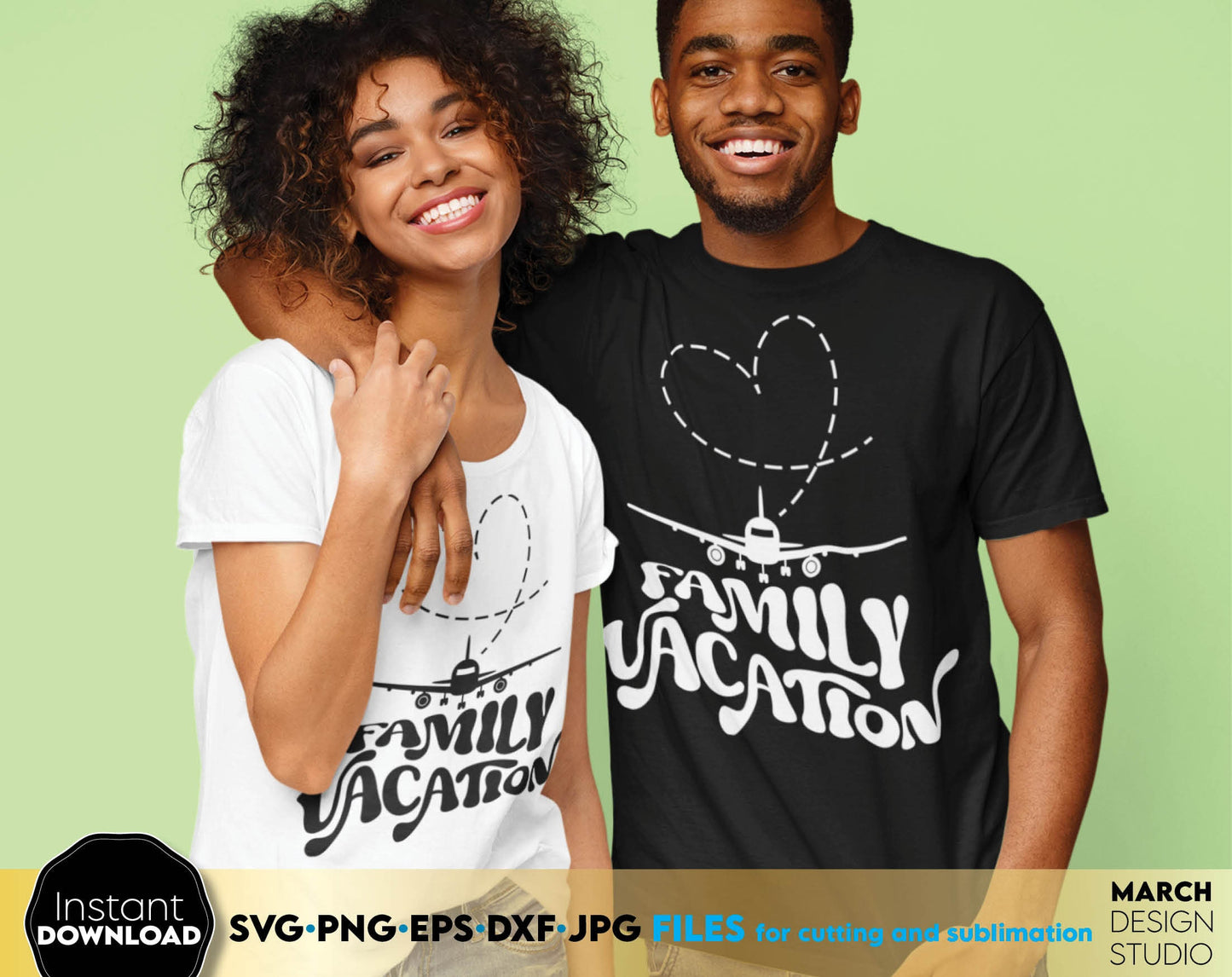 Family vacation shirt for family trip matching shirt. SVG, PNG, EPS, DXF, JPG files included. Cut from vinyl, use for sublimation or laser cut / grave projects. Compatible with Cricut, Silhouette or other machines. Buy now for a good price and enjoy!