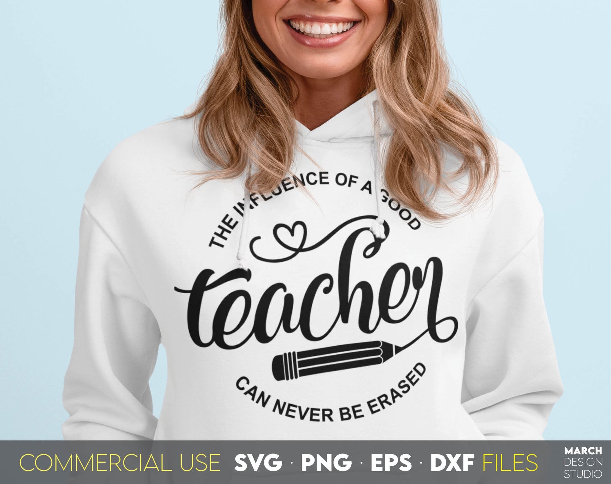 Teacher Shirt SVG file design you can use them to surprise and delight your teachers. Teacher Appreciation PNG, DXF, EPS and PNG formats allow you to use design for engraving on glass, making shirts, tumblers with Cricut, Silhouette machines.