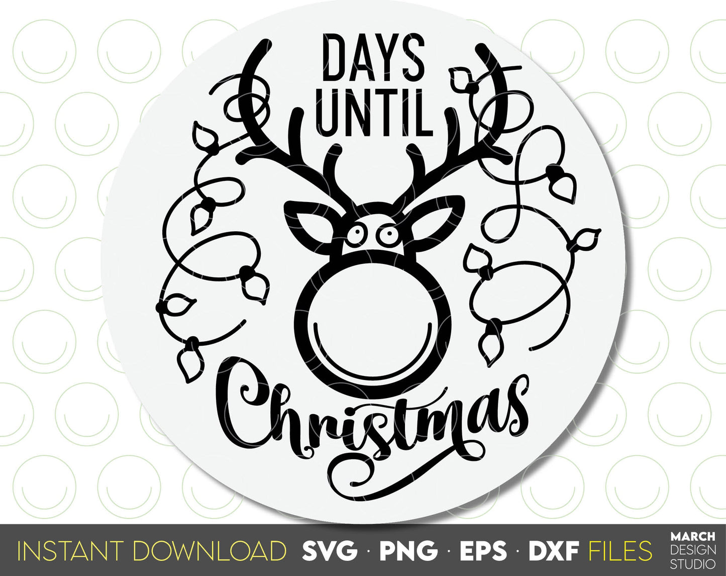 Christmas SVG design you can use to surprise and delight your loved ones on Christmas. Days Till Christmas SVG in various formats allow you to use for any Your Christmas project. Use with Cricut, Silhouette or Glowforge equipment. Good price as well.