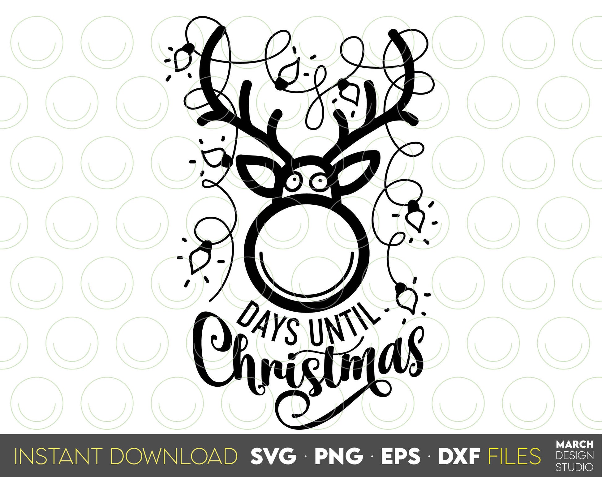 Christmas SVG design you can use to surprise and delight your loved ones on Christmas. Days Till Christmas SVG in various formats allow you to use for any Your Christmas project. Use with Cricut, Silhouette or Glowforge equipment. Good price as well.