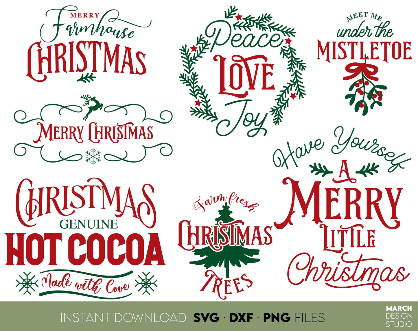 Vintage Christmas Sign SVG bundle designs you can use them to surprise and delight your loved ones on Christmas. Christmas Ornaments SVG Bundle files in various formats allow you to use designs for Christmas Gifts with Cricut or as laser cut files.