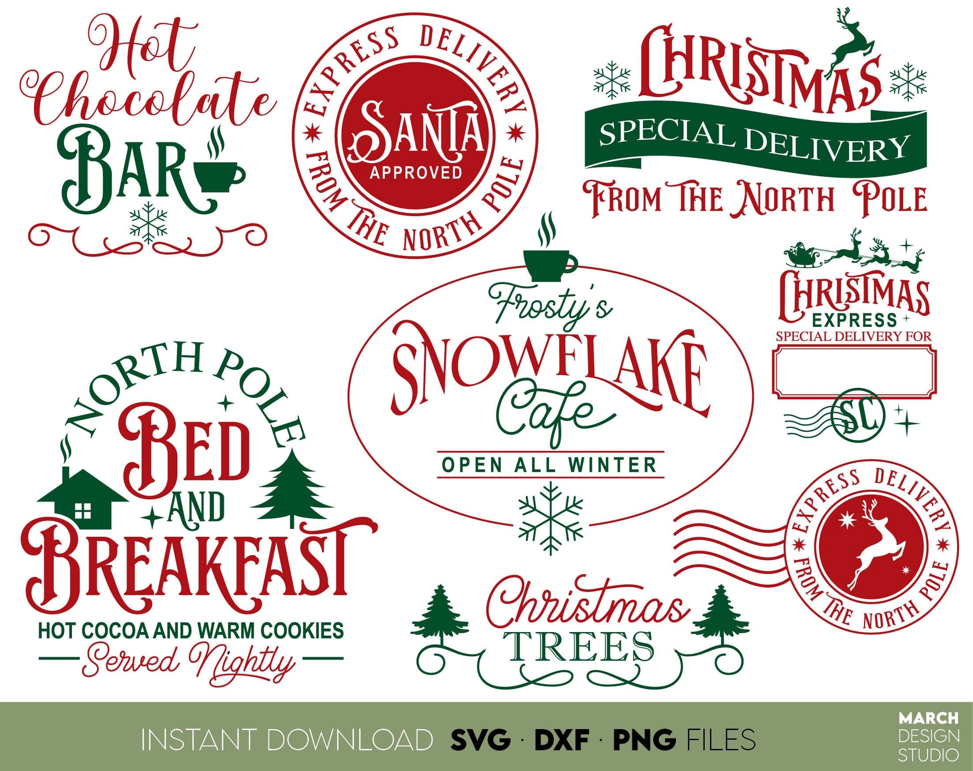 Vintage Christmas Sign SVG bundle designs you can use them to surprise and delight your loved ones on Christmas. Christmas Ornaments SVG Bundle files in various formats allow you to use designs for Christmas Gifts with Cricut or as laser cut files.