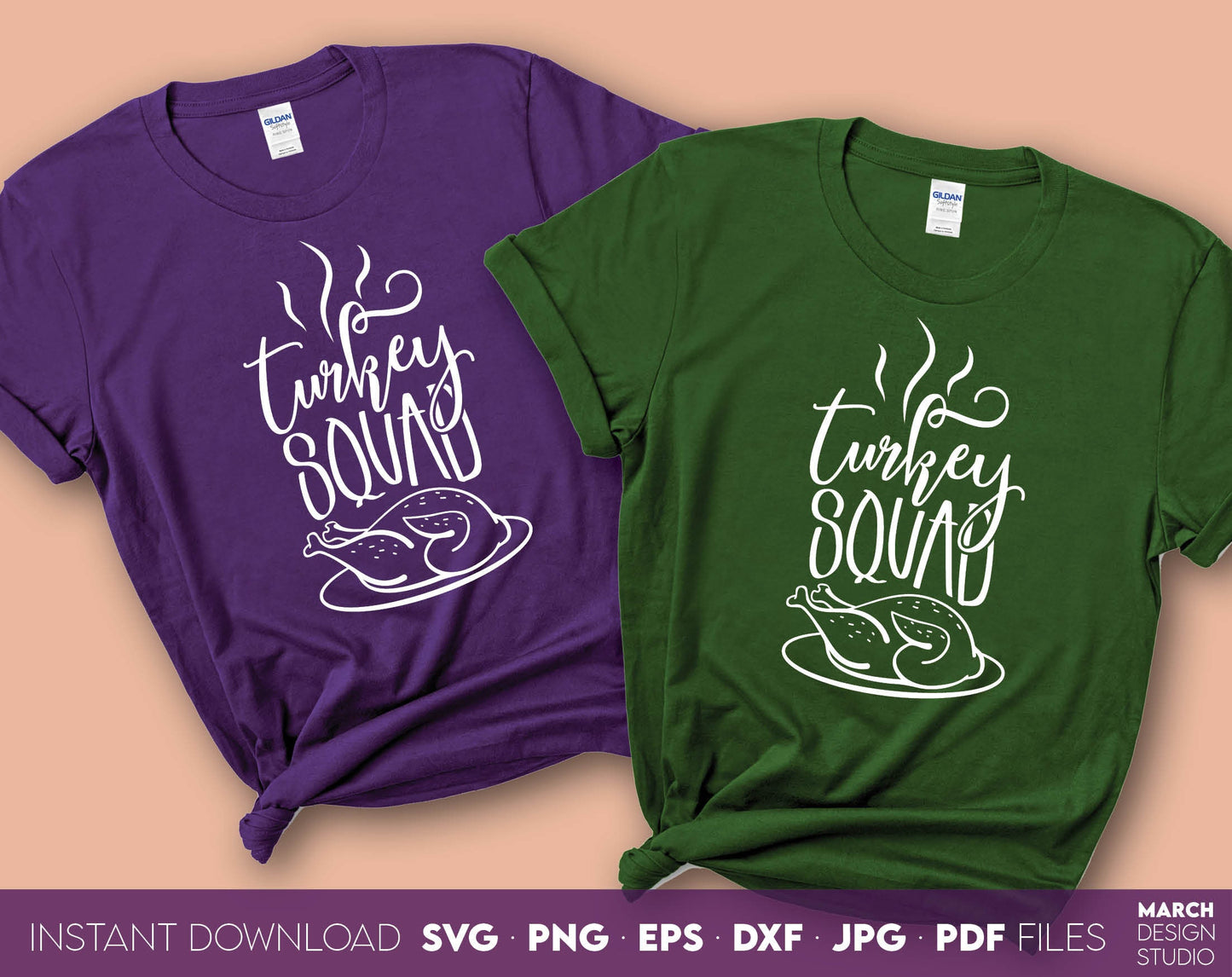 Make Your Thanksgiving party amazing with this Thanksgiving Turkey Squad design. The SVG, PNG, DXF, EPS or JPG file format allows this design to be used for shirts, mugs, tumblers etc. Files Compatible with Cricut, Silhouette, sublimation printers.