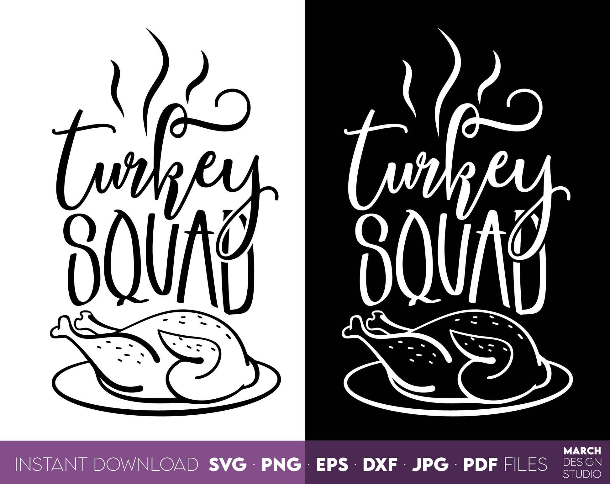 Make Your Thanksgiving party amazing with this Thanksgiving Turkey Squad design. The SVG, PNG, DXF, EPS or JPG file format allows this design to be used for shirts, mugs, tumblers etc. Files Compatible with Cricut, Silhouette, sublimation printers.