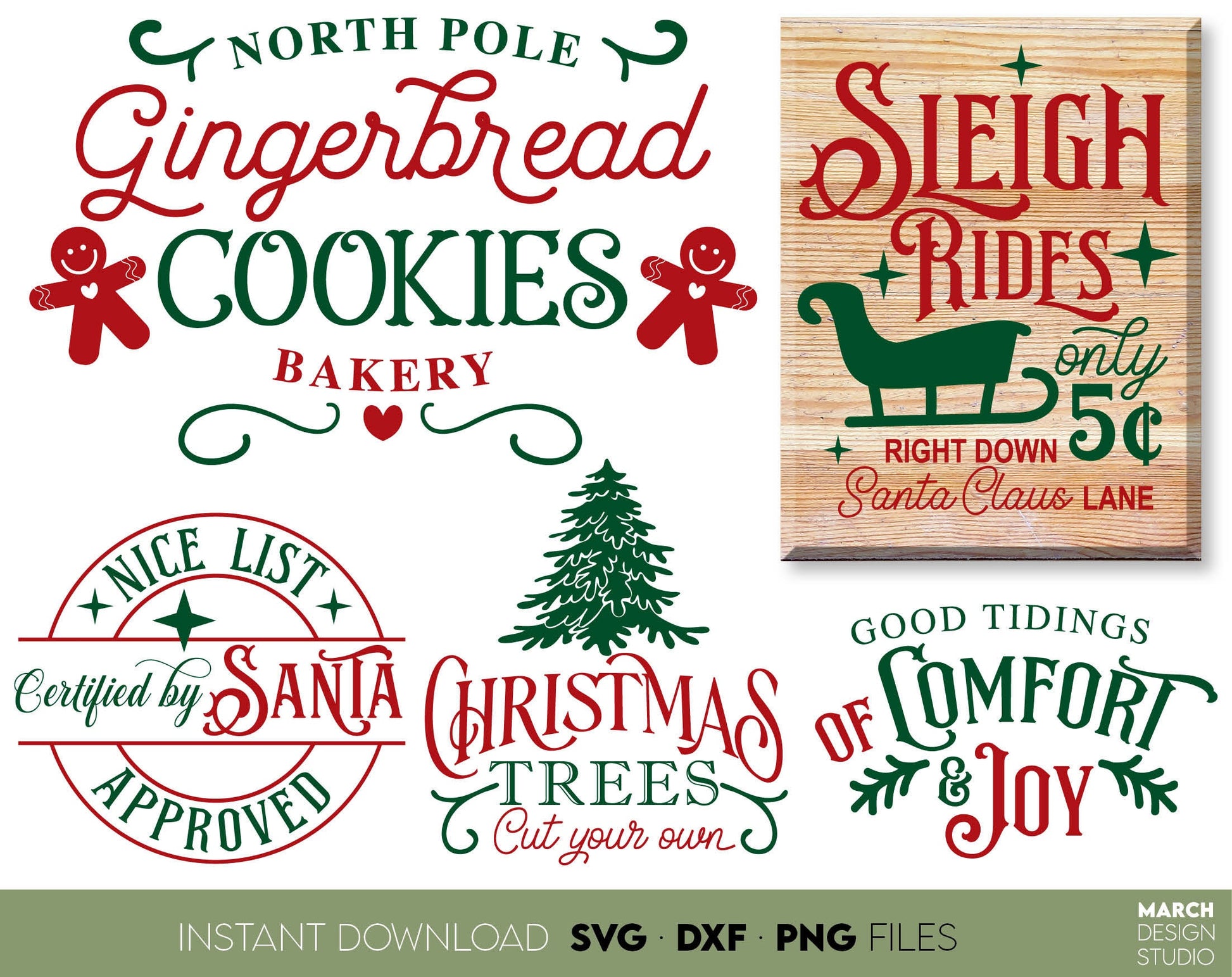 Vintage Christmas Sign SVG bundle designs you can use them to surprise and delight your loved ones on Christmas. Christmas Ornaments SVG Bundle files in various formats allow you to use designs for Christmas Gifts with Cricut or as laser cut files.