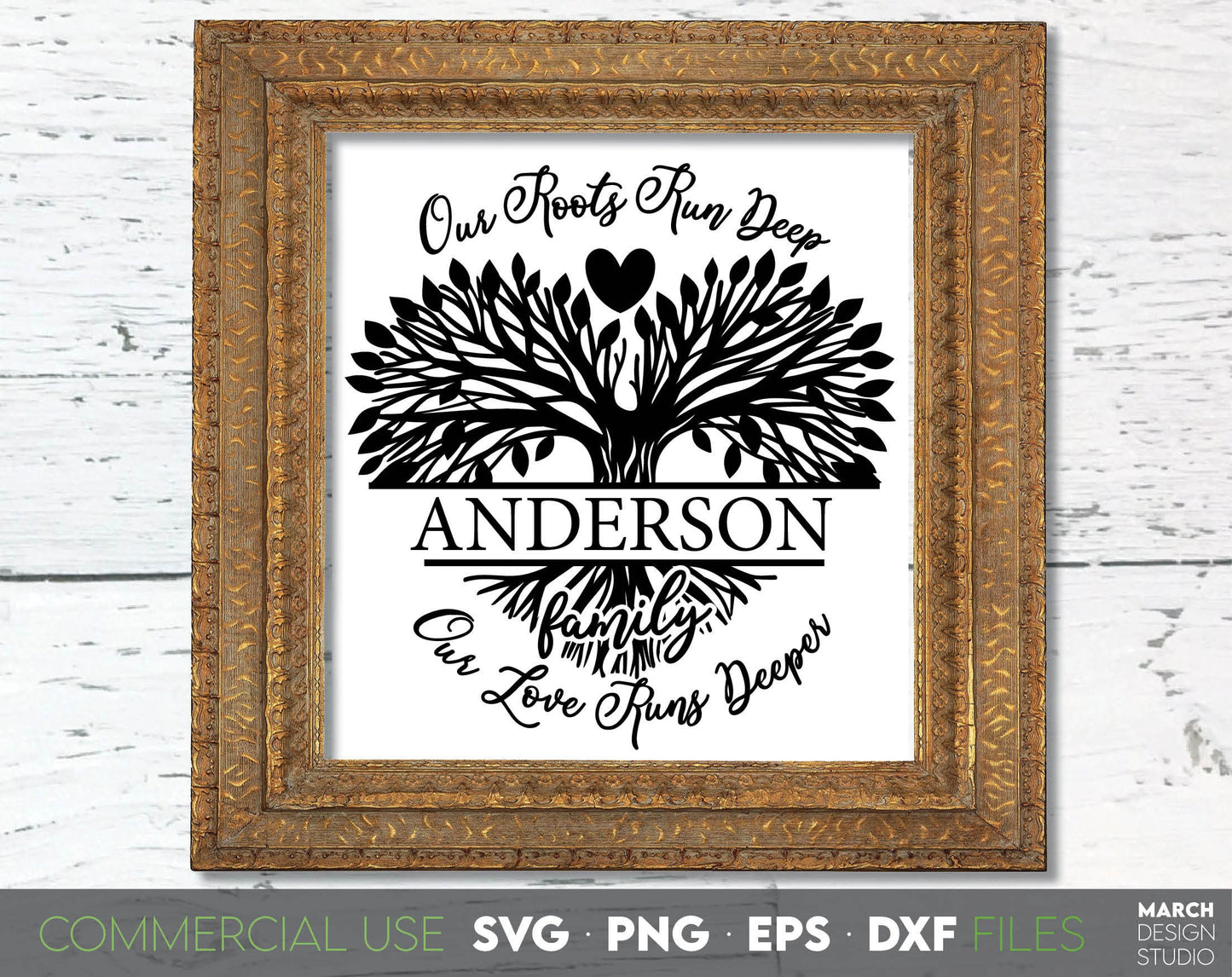 Family Tree Monogram SVG for Your gift projects or home decoration. 
Files allow you to use designs for engraving on glass, making shirts, tumblers with Cricut, Silhouette equipment. Files designed and easy to use for laser cutting. Buy now, enjoy!