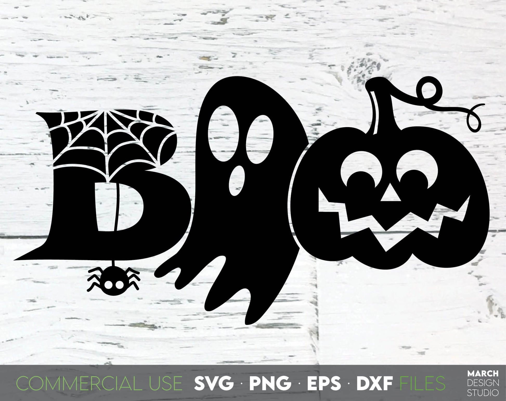 Boo design for Kids Halloween Ornaments. SVG, PNG, EPS, DXF files included. Cut from vinyl, use for sublimation or laser cut projects. Compatible with Cricut, Silhouette or other machines. Buy now for a good price and enjoy!