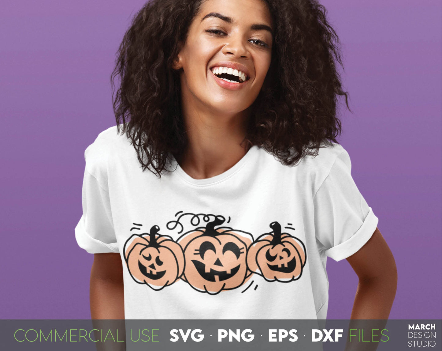 Pumpkin faces bundle for Your Halloween event. Decorate Your home with this design. SVG, DXF, EPS, PNG file formats allow to use it cut from vinyl, use for sublimation or as laser cut files. Compatible with Cricut, Silhouette as well. Buy now, enjoy!