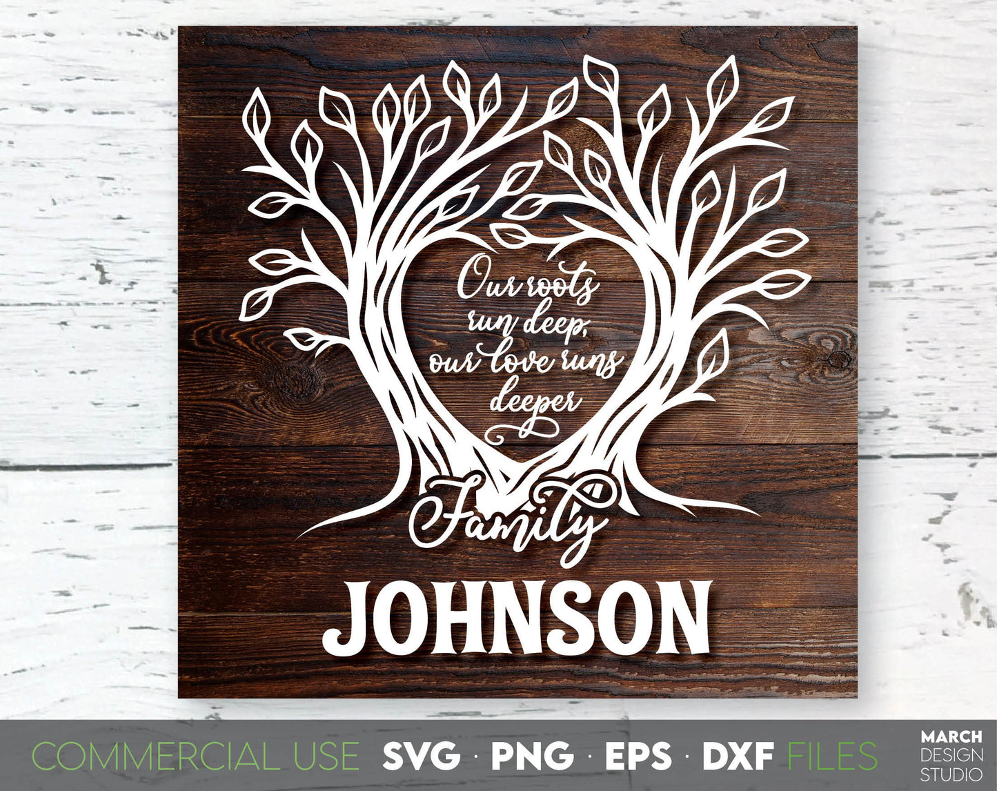 Family Tree Monogram SVG for Your gift projects or home decoration. 
Files allow you to use designs for engraving on glass, making shirts, tumblers with Cricut, Silhouette equipment. Files designed and easy to use for laser cutting.