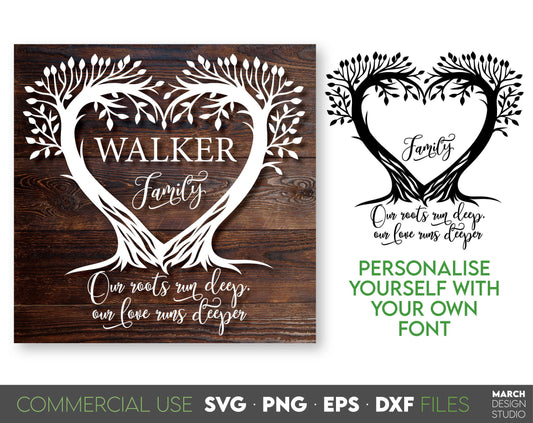 Family Tree Monogram SVG for Your gift projects or home decoration. Files allow you to use designs for engraving on glass, making shirts, tumblers with Cricut, Silhouette equipment. Files designed and easy to use for laser cutting.