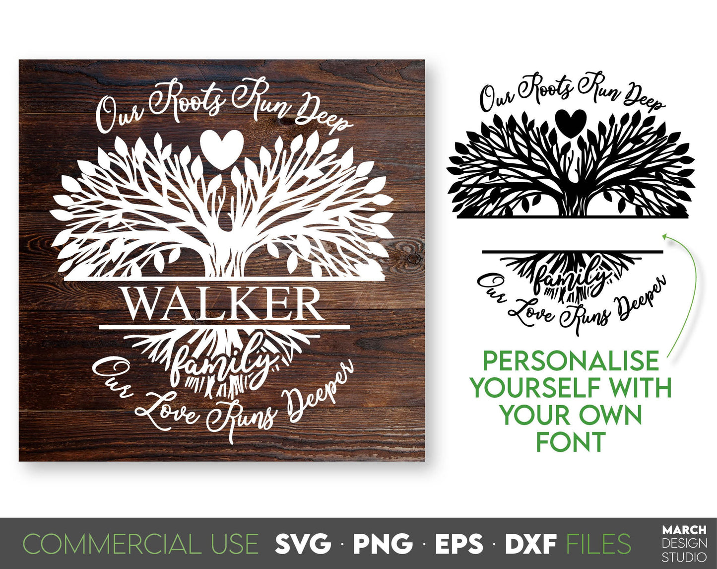 Family Tree Monogram SVG for Your gift projects or home decoration. 
Files allow you to use designs for engraving on glass, making shirts, tumblers with Cricut, Silhouette equipment. Files designed and easy to use for laser cutting. Buy now, enjoy!