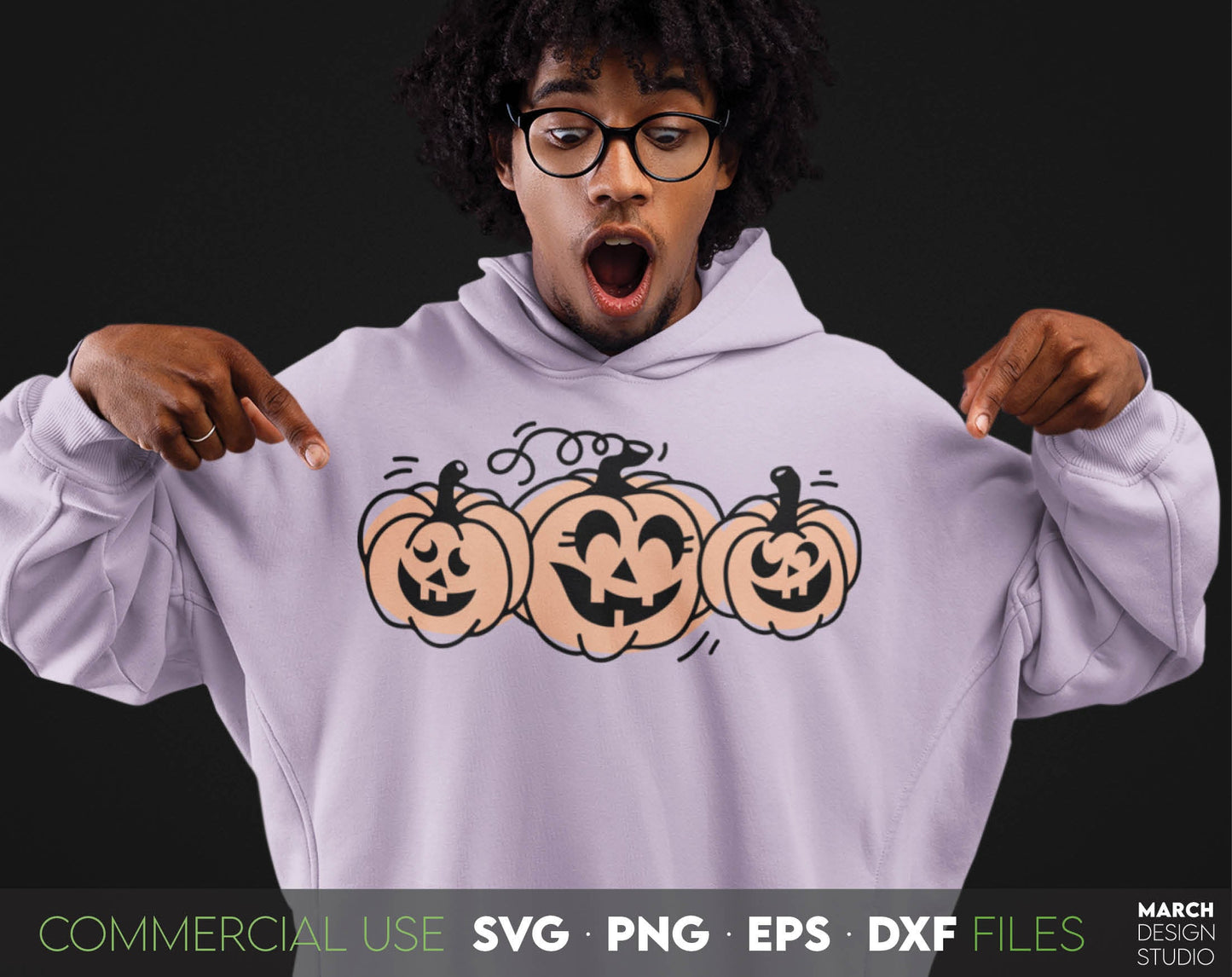 Pumpkin faces bundle for Your Halloween event. Decorate Your home with this design. SVG, DXF, EPS, PNG file formats allow to use it cut from vinyl, use for sublimation or as laser cut files. Compatible with Cricut, Silhouette as well. Buy now, enjoy!