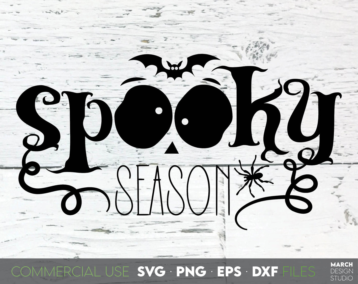 Funny Spooky Season Design for Halloween. SVG, PNG, EPS and DXF files included. Compatible with Cricut, Silhouette and others machines. Use for sublimation or laser cut projects as well. Buy now for a good - discount price. Enjoy!