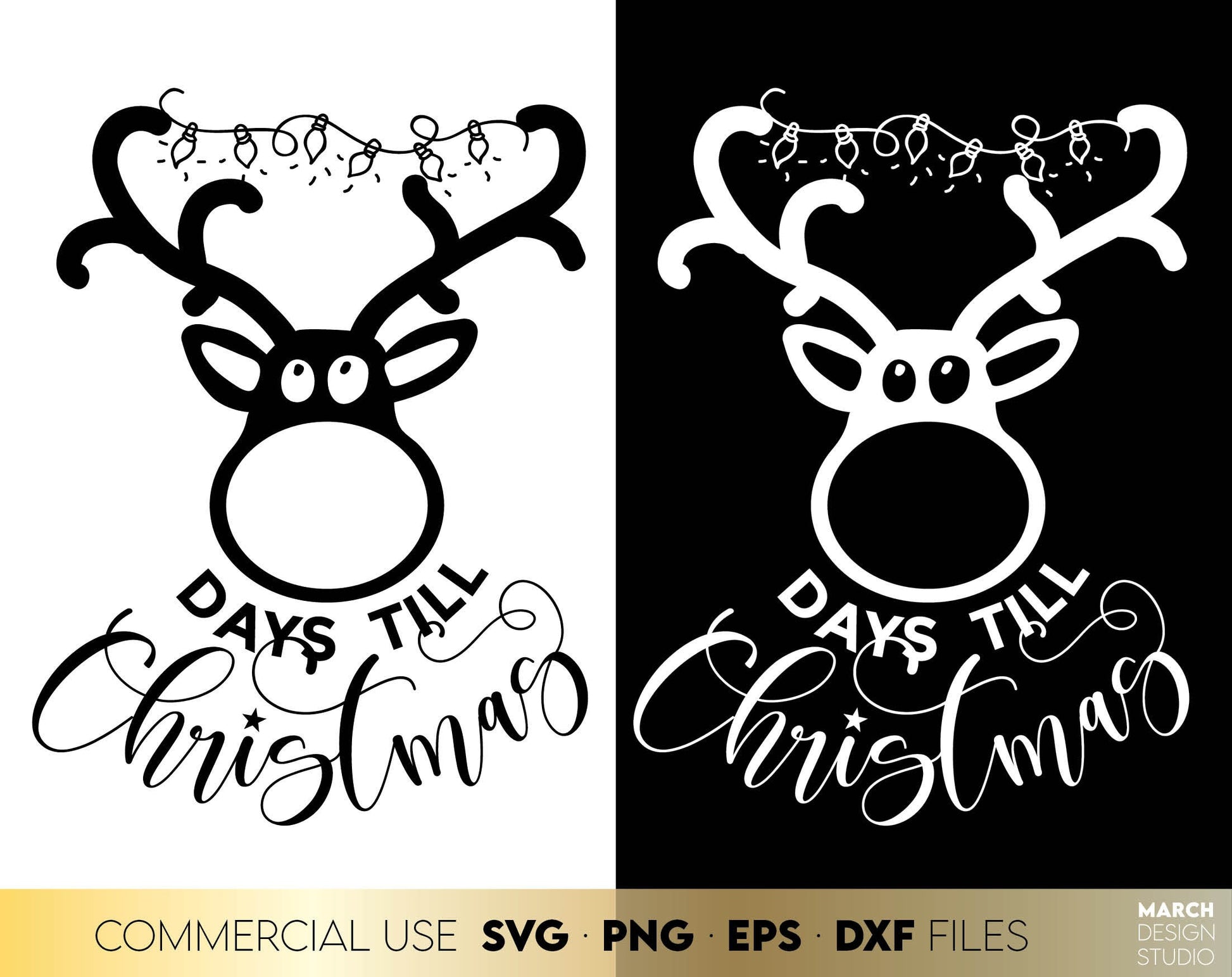 Christmas SVG design you can use to surprise and delight your loved ones on Christmas. Days Till Christmas SVG in various formats allow you to use for any Your Christmas project. Use with Cricut, Silhouette, Glowforge equipment or cut with laser.