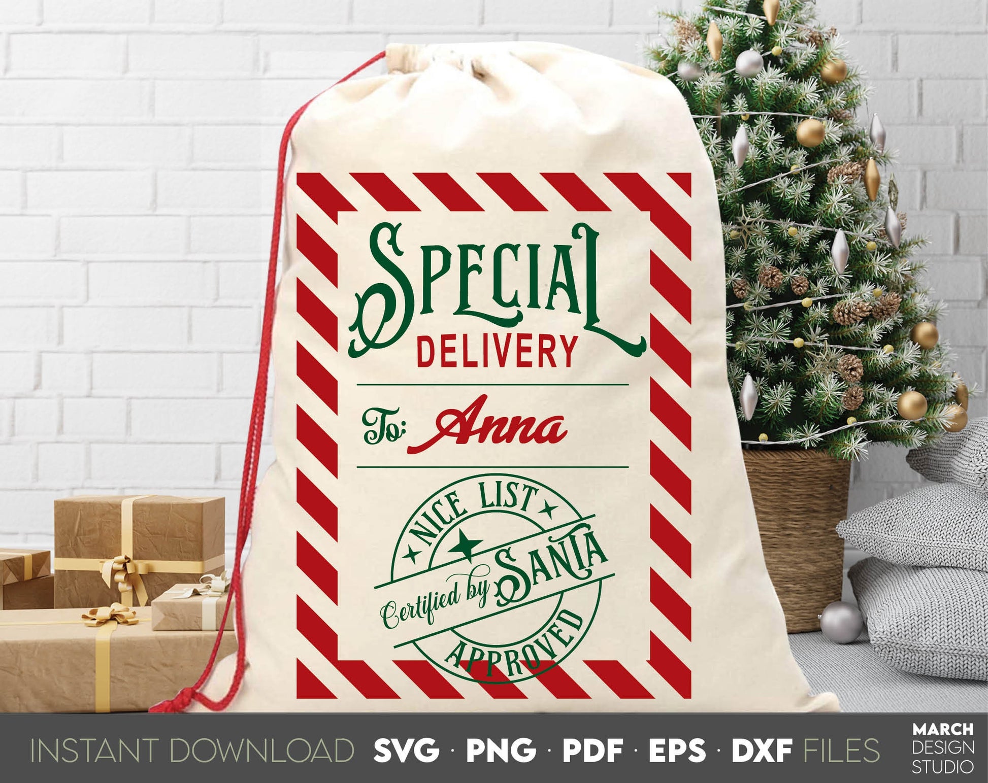 Santa Sack vintage Christmas designs. Beautiful stamp for Your christmas gifts. Designs with North Pole, Reindeer etc. Use for cutting from vinyl, sublimation or laser cut projects. Buy now and enjoy! Compatible with Cricut, Silhouette equipment.