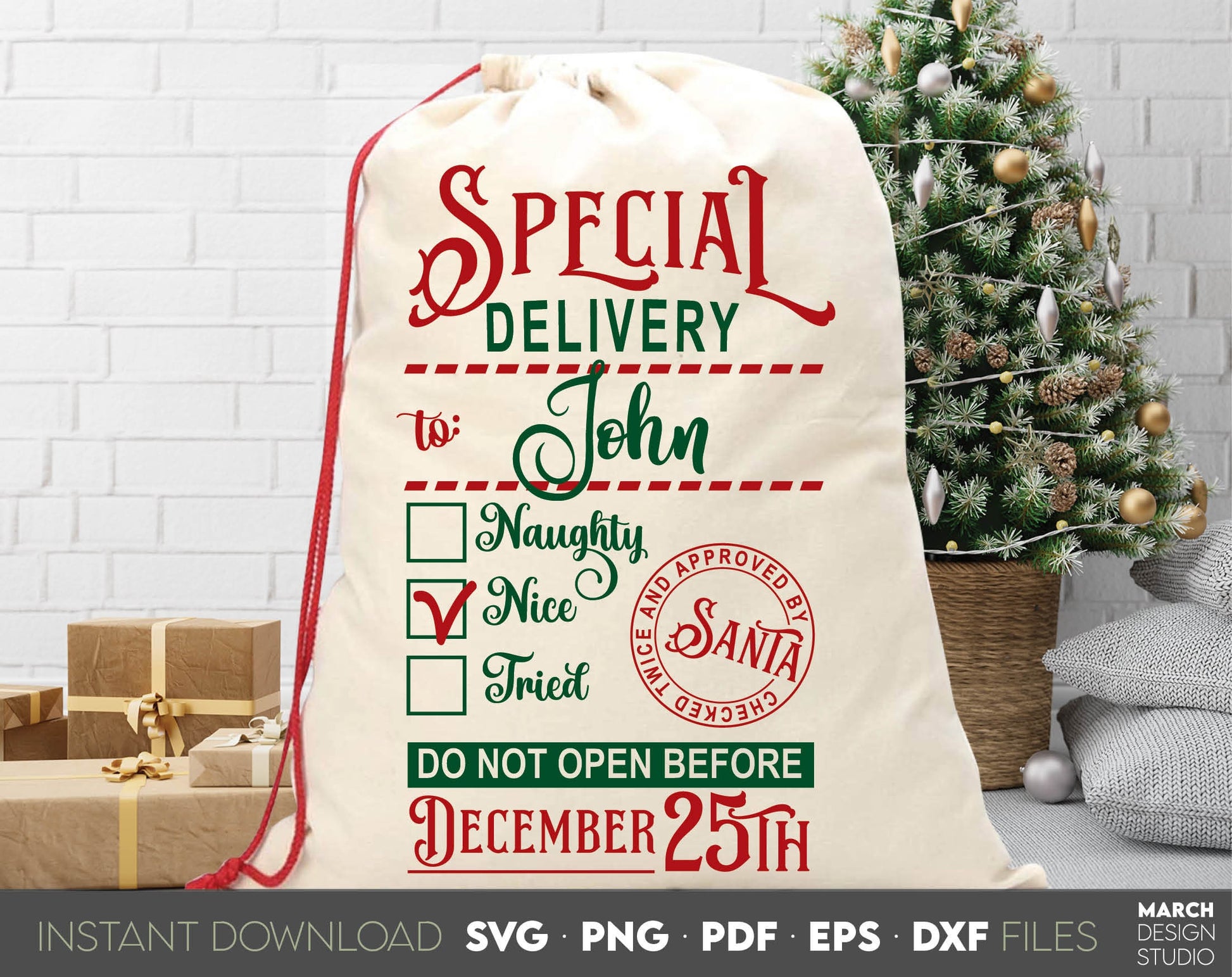 Santa Sack vintage Christmas designs. Beautiful stamp for Your christmas gifts. Designs with North Pole, Reindeer etc. Use for cutting from vinyl, sublimation or laser cut projects. Buy now and enjoy! Compatible with Cricut, Silhouette equipment.