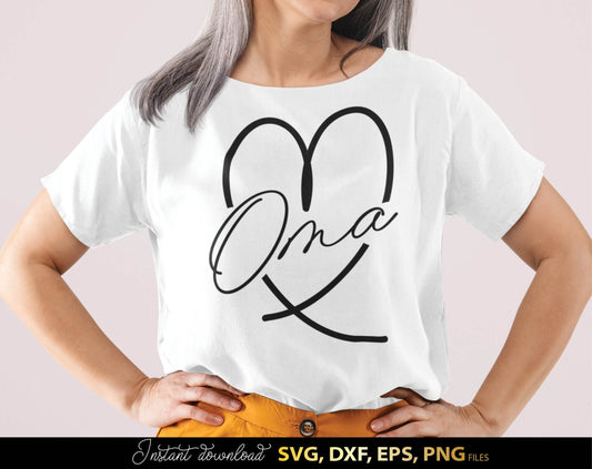 German Oma Liebe Plotter file. SVG, PNG, EPS and DXF files included. Compatible with Cricut, Silhouette and others machines. Use for sublimation or laser cut projects as well. Buy now for a good - discount price. Enjoy!