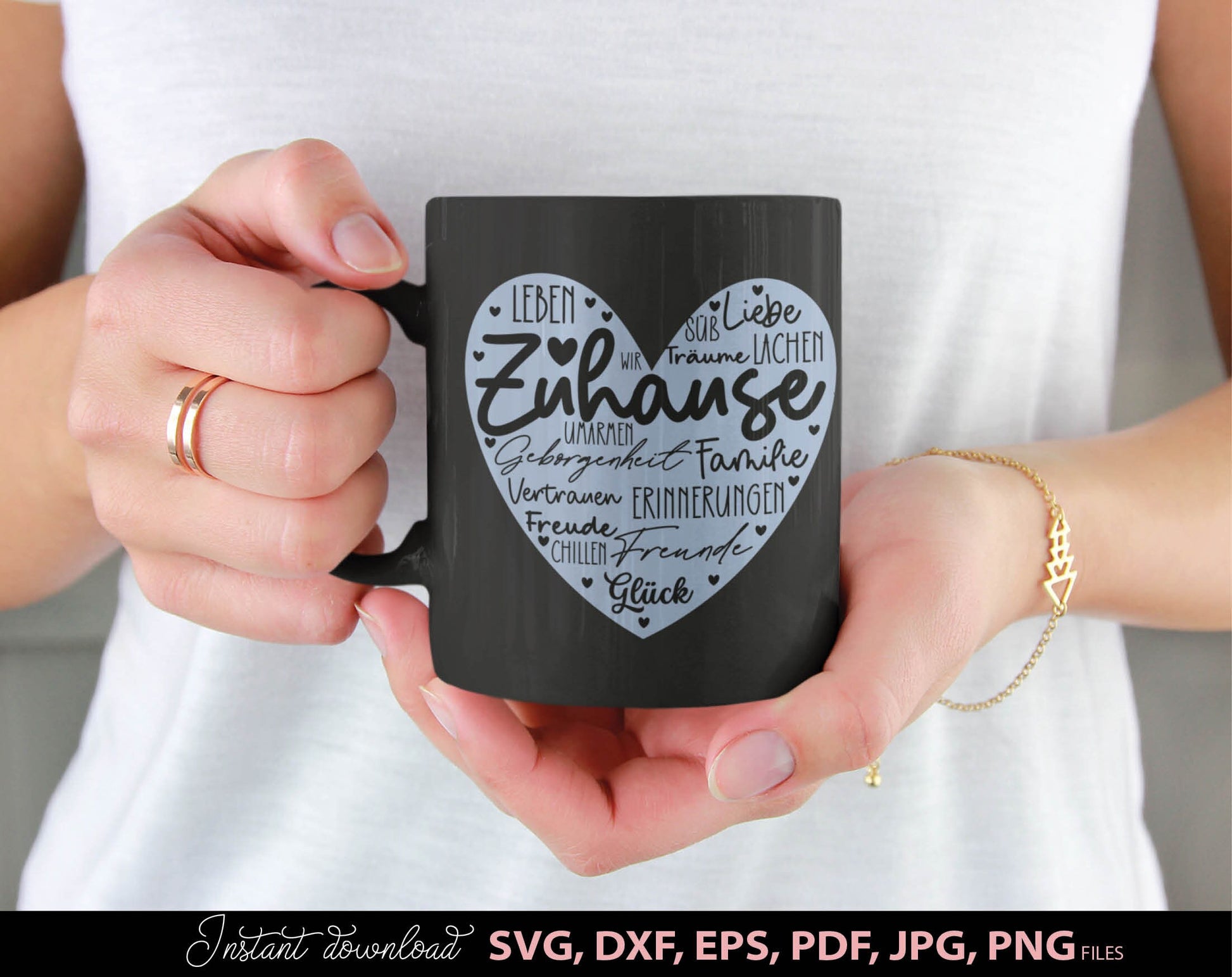 German Zuhause Plotter File SVG, PNG DXF, EPS, JPG and PDF files included. Compatible with Cricut, Silhouette, Glowforge or other machines. Use for sublimation or laser cut projects as well. Buy now and enjoy! Discount prices available.