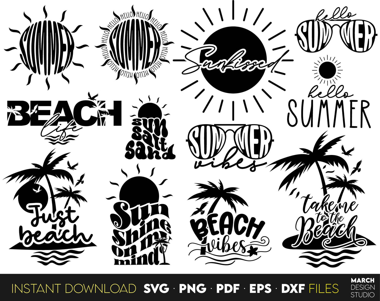 summer quotes bundle for your family summer trip matching shirts. SVG, PNG, PDF, EPS, DXF files included. Cut from vinyl, use for sublimation or laser cut/ grave projects. Compatible with Cricut, Silhouette or other equipment. Buy now and enjoy!