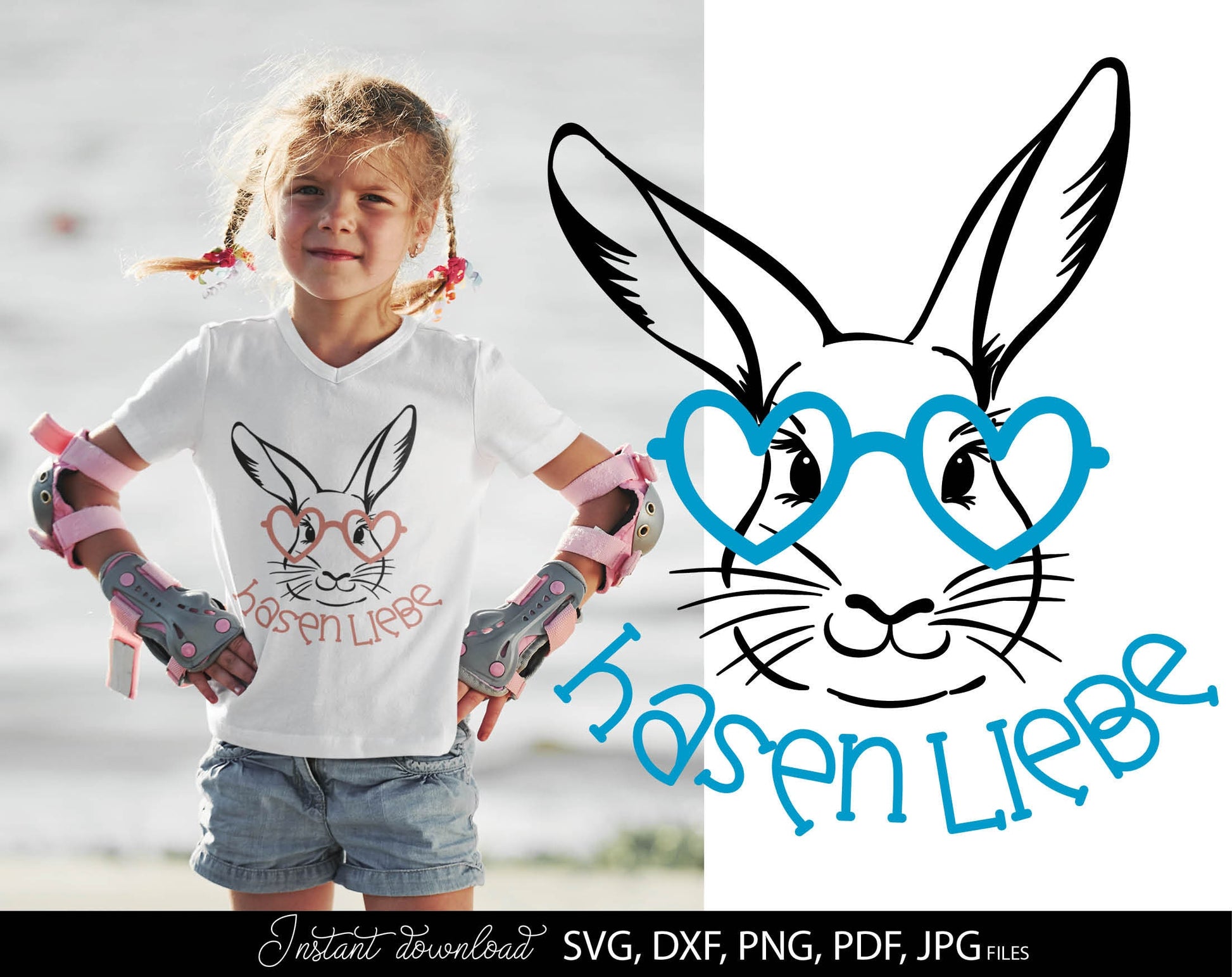 German Oster Plotter File Hasen Liebe Bunny Silhouette SVG PNG DXF EPS PDF included. Use for cutting from vinyl, sublimation or laser cut projects. Compatible with Cricut, Silhouette or Glowforge equipment. Buy now for a good price and enjoy!