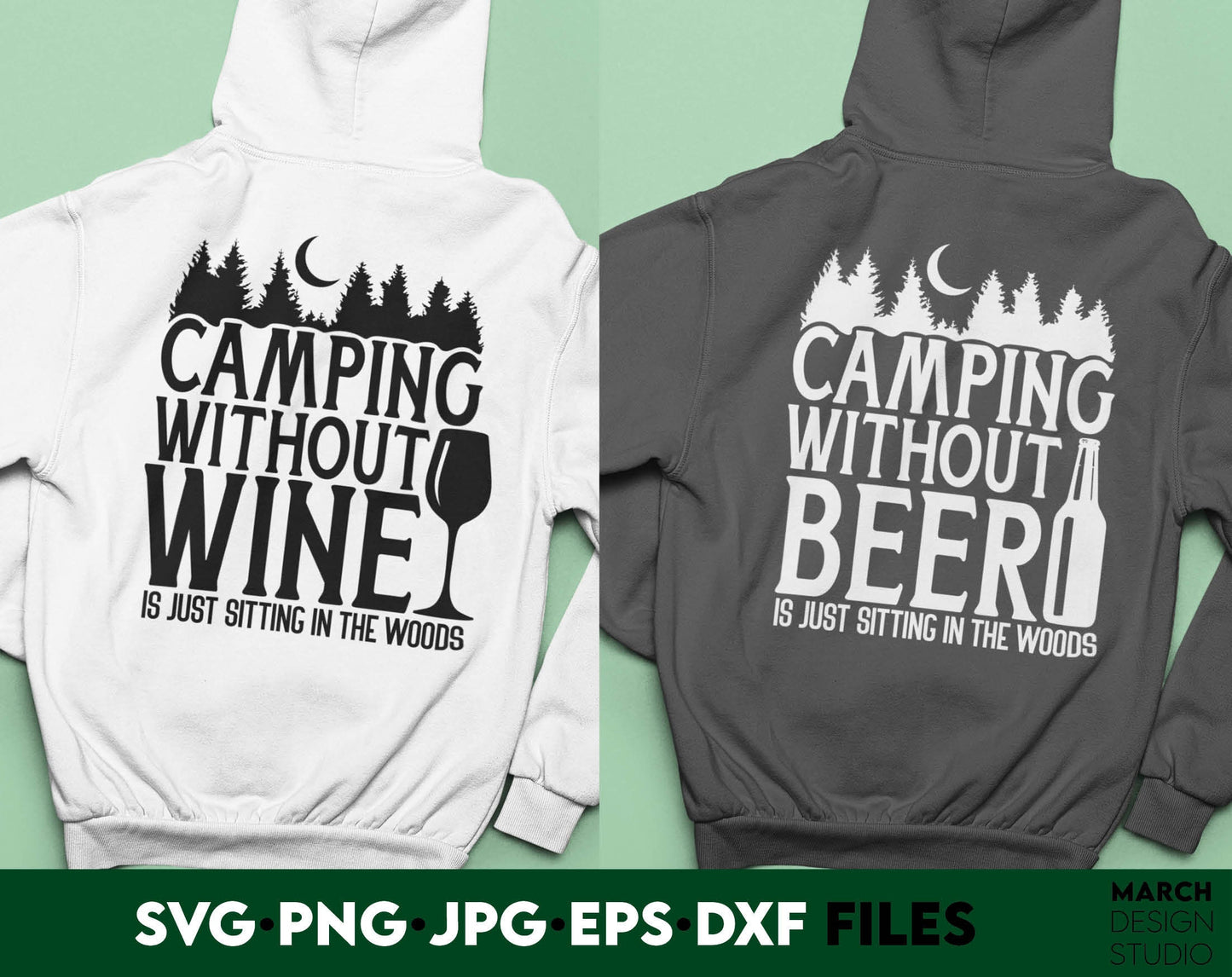 Camping shirts designs for your family or friends trip. SVG, PNG, JPG, EPS, DXF files included. Compatible with Cricut, Silhouette or other machines. Cut from vinyl, use for sublimation or laser cut projects. Buy now for a good price and enjoy!