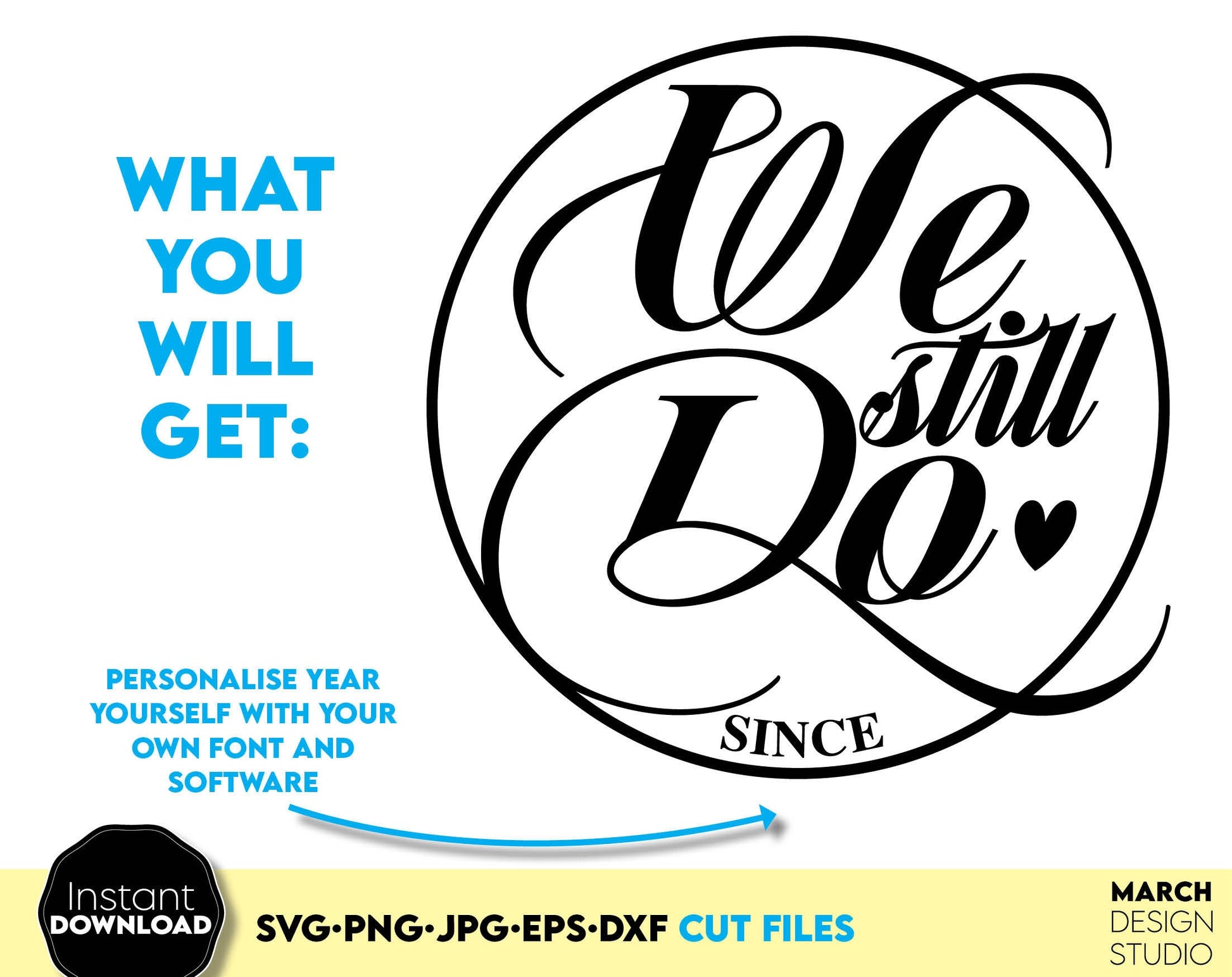 We still Do shirt design for couple anniversary day. SVG, PNG, JPG, EPS, DXF files included. Cut from vinyl, use for sublimation or laser cut projects. Compatible with Cricut, Silhouette or other machines. Buy now for a good price and enjoy!