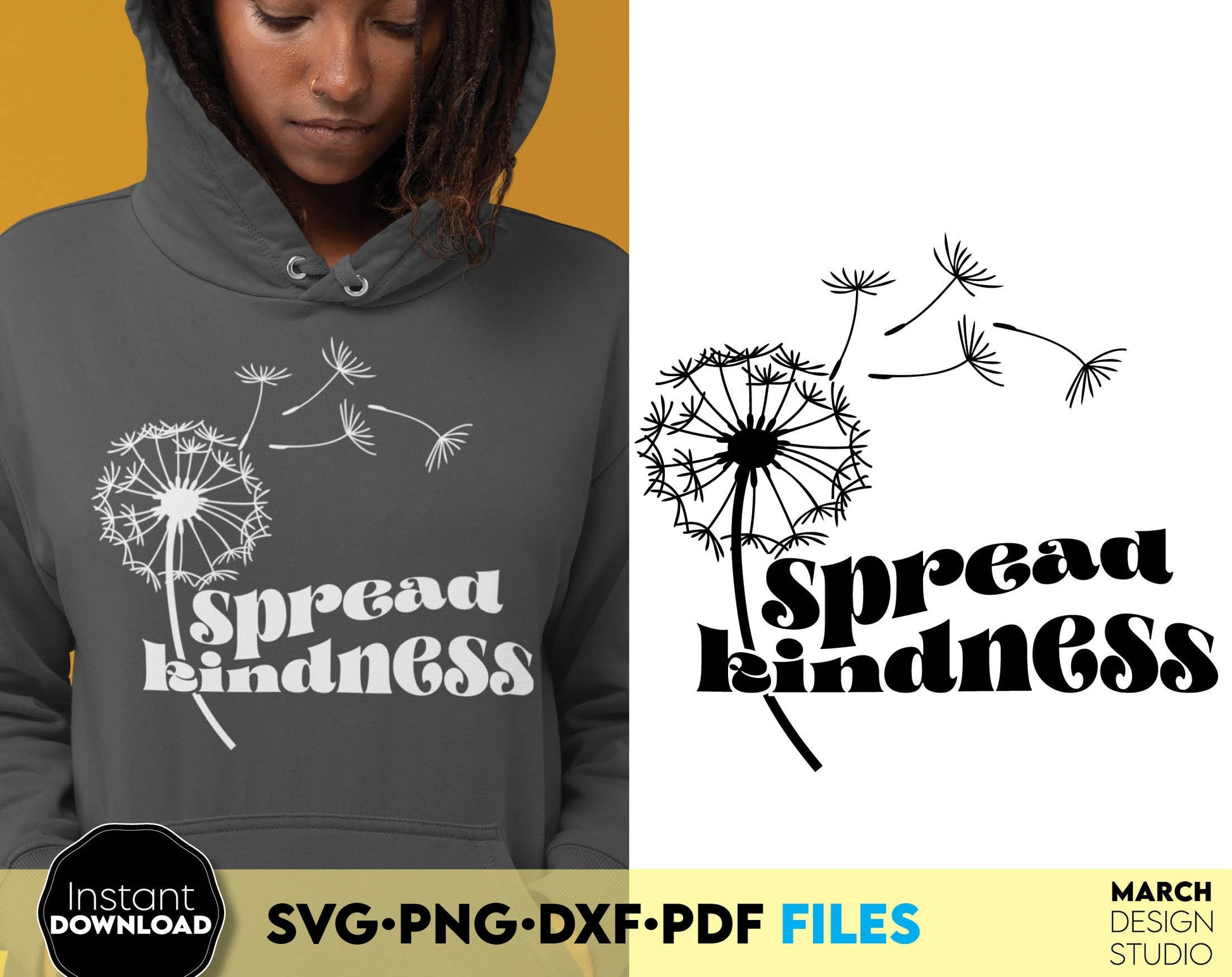 Spread kindness design for a shirt or other gift of your choice for your loved ones. SVG, PNG, JPG, DXF file formats allow this design to be used for a variety of your projects. Compatible with Cricut, Silhouette, Glowforge machines.