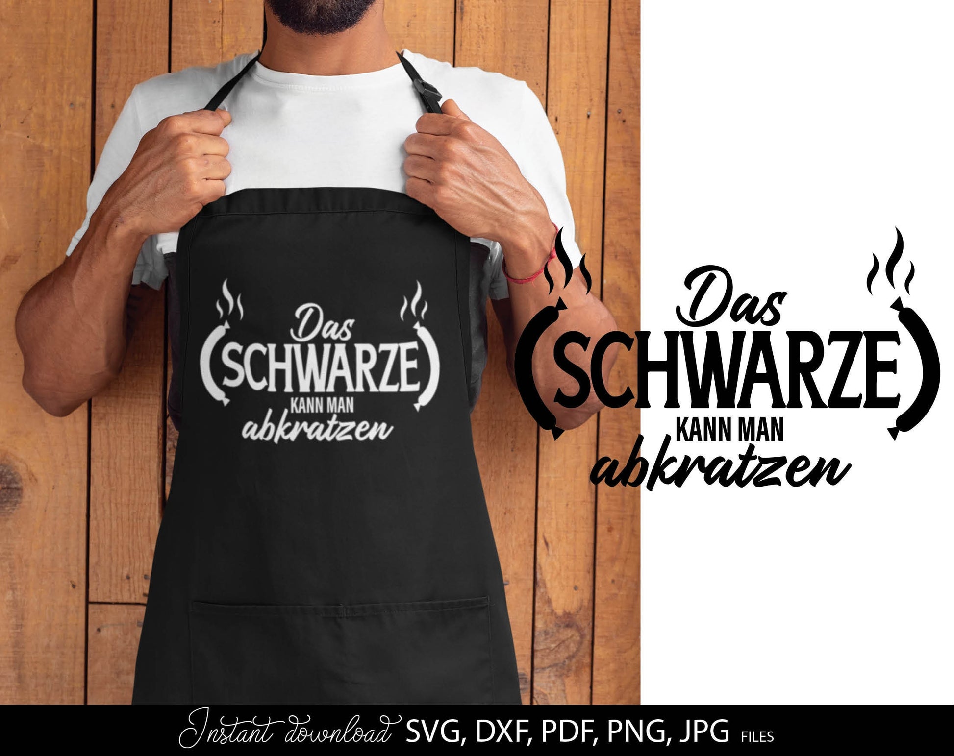 German plotter file for German Grill Papa. SVG DXF PDF PNG JPG files included. Cut from vinyl, use for sublimation or laser cut projects. Great gift for papa. Compatible with Cricut, Silhouette or other machines. Buy now for a good price and enjoy!