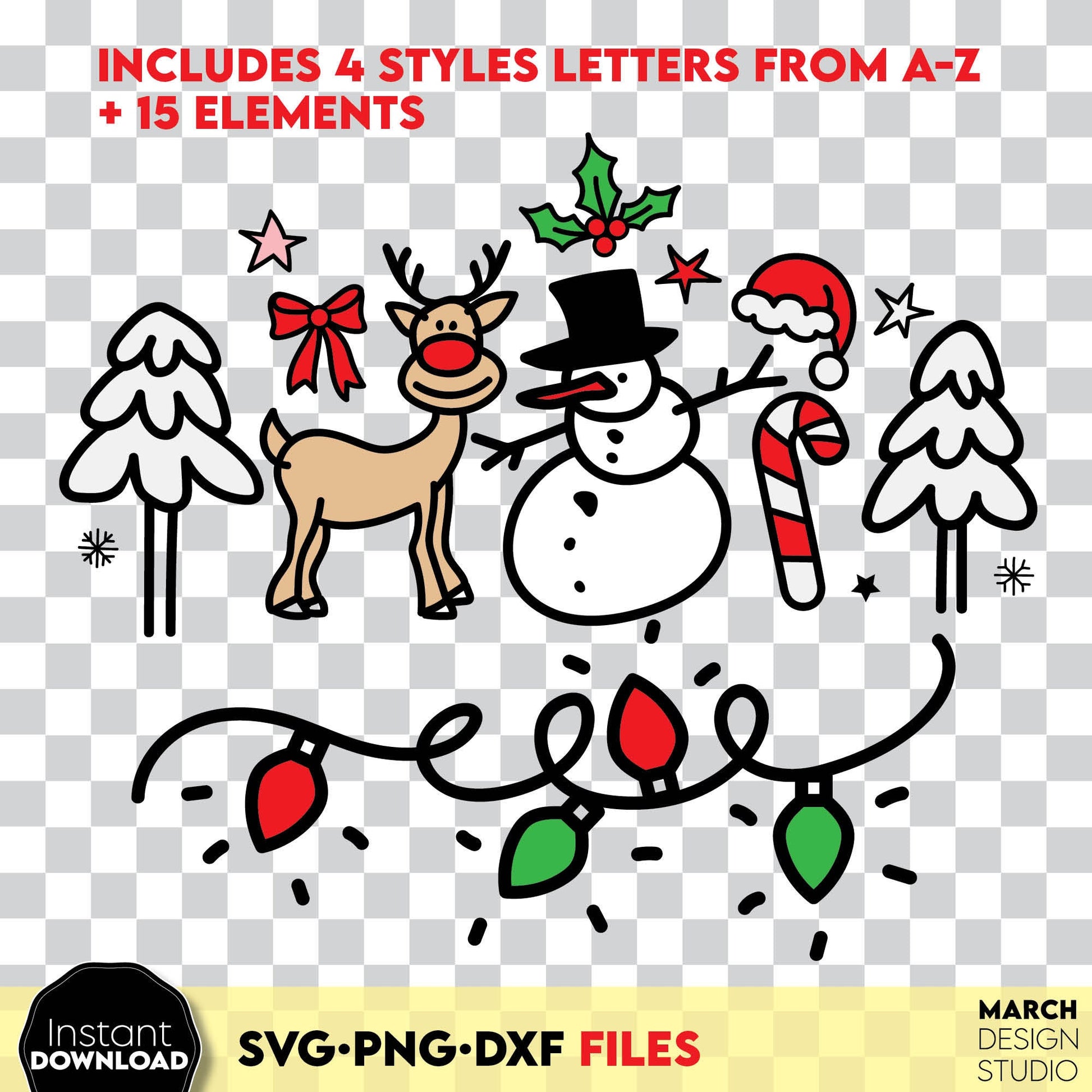 Christmas letters design you can use to surprise and delight your loved ones on Christmas. Christmas Ornaments SVG in various formats allow you to use for any Your Christmas project. Use with Cricut, Silhouette or Glowforge equipment. Buy now!