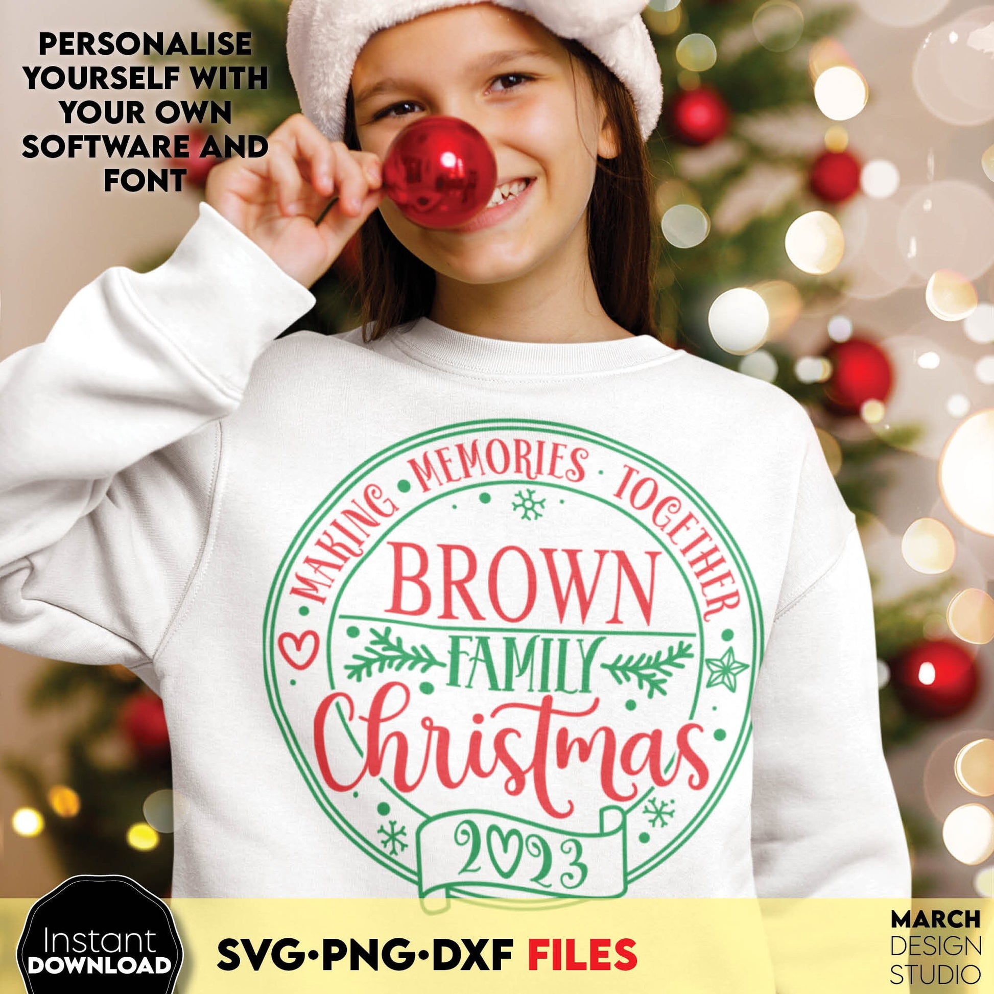 Family Group Christmas party shirt design. SVG PNG DXF files included. Compatible with Cricut, Silhouette or other equipment. Usable for commercial use. Instant digital download files for Your Group Christmas crew party. Buy now for a good price.