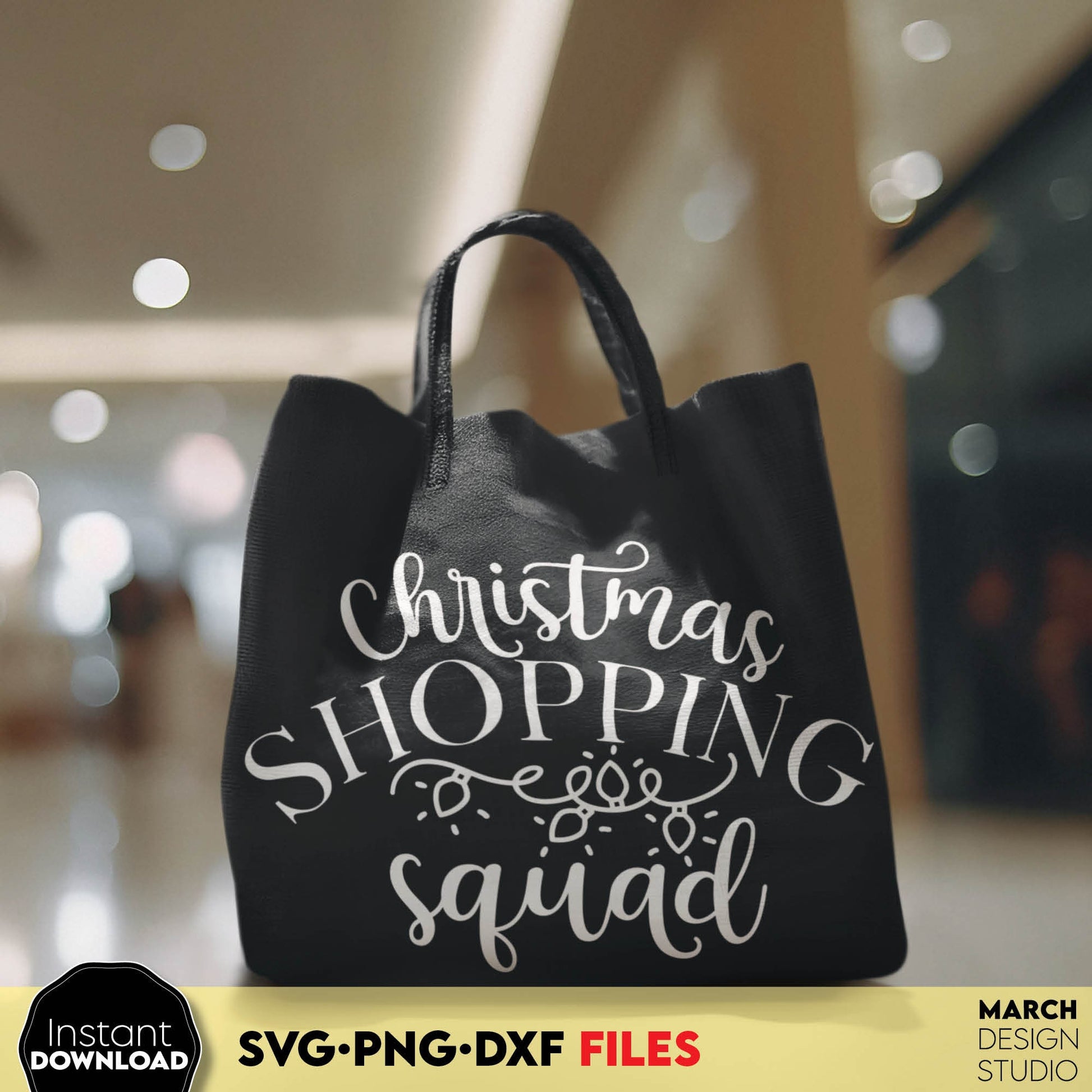 Christmas Shopping squad svg png dxf files for Your funny shirt designs. Compatible with Cricut, Silhouette or other equipment. Cut from vinyl, use for sublimation or laser cut projects. Buy now for a good price and enjoy!