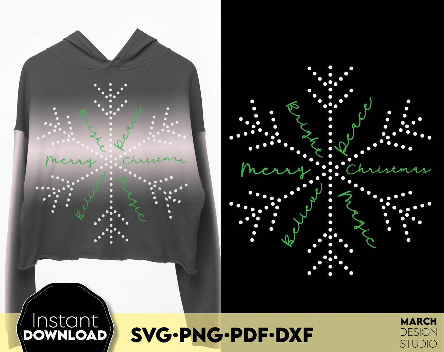 Funny Christmas snowflake design for Your Christmas gift ideas, ornaments or shirt design. SVG PNG PDF DXF files included. Compatible with Cricut, Silhouette or other equipment. Cut from vinyl, use for sublimation or laser cut projects. Buy now!